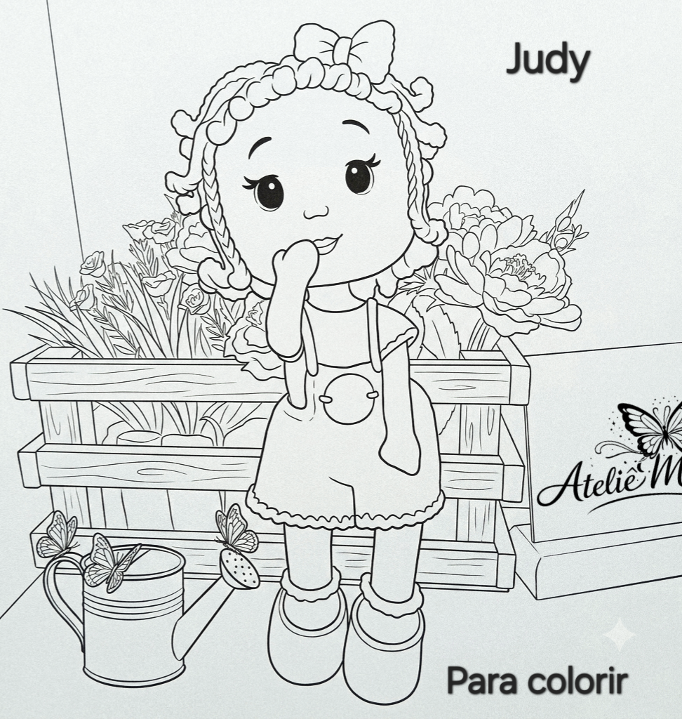 🌸 Boneca Judy em Amigurumi 26cm – Pronta Entrega!