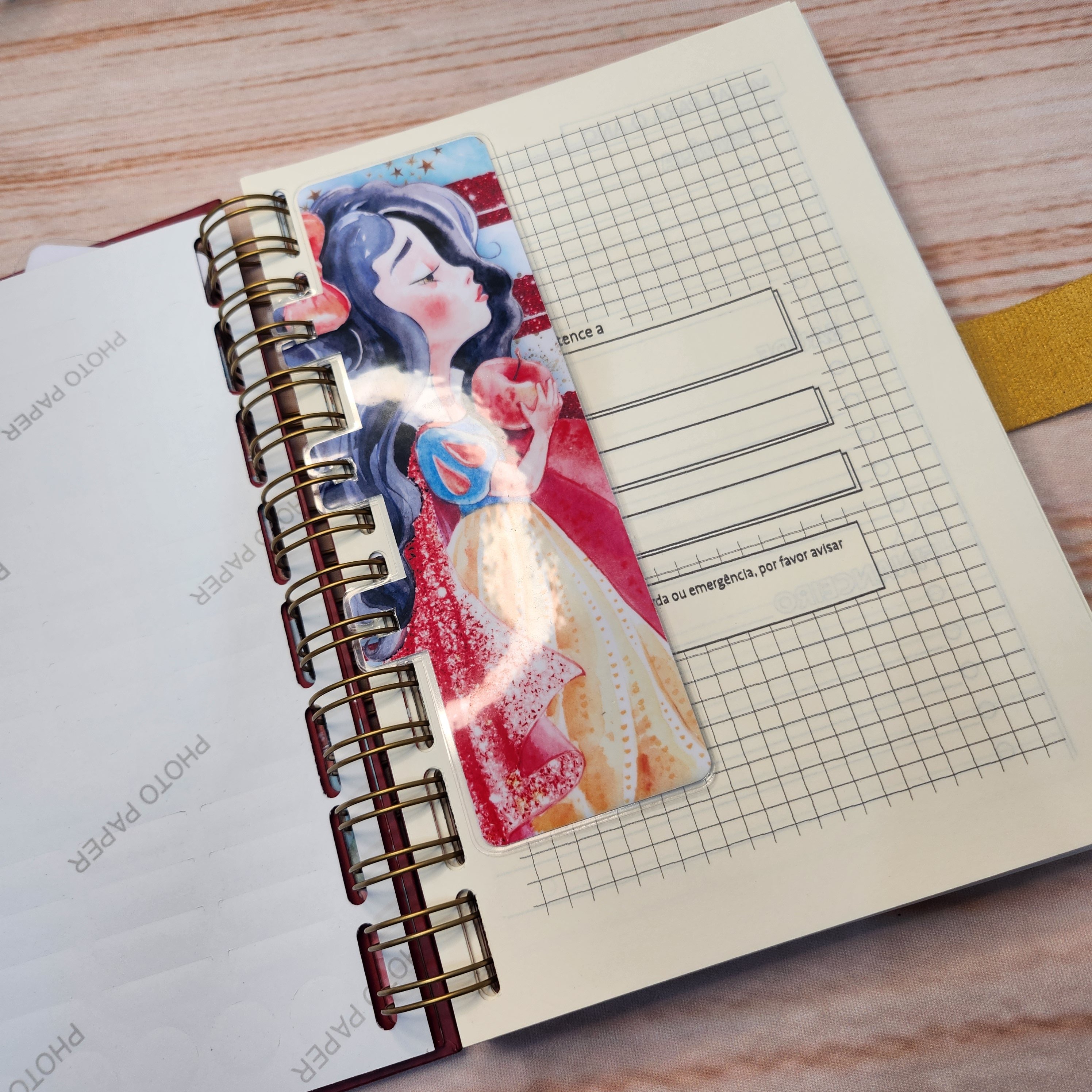 Agenda A5 Planner Maçã Encantada Personalizada