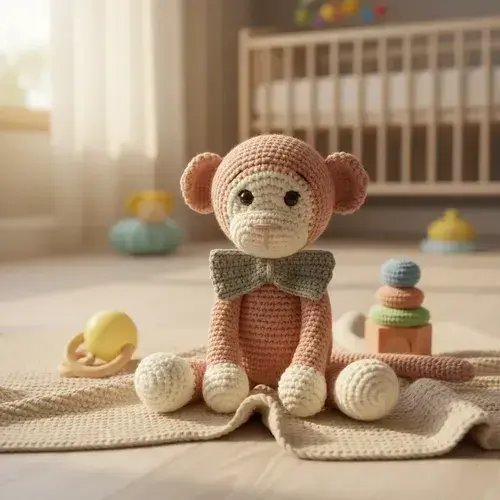 Macaco Crochê Amigurumi
