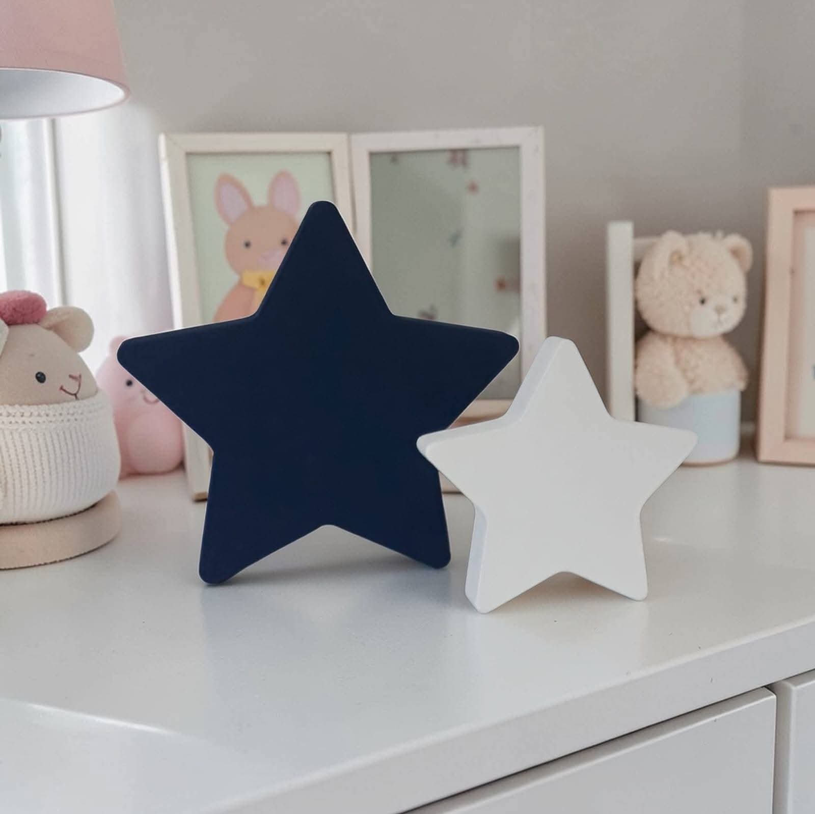 Estrelas de mdf duas unidades decoração de festa e quarto infanti