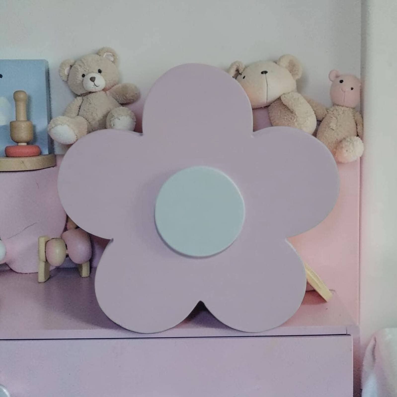 Flor de mdf decorativa / decoração de quarto e festa infantil enf