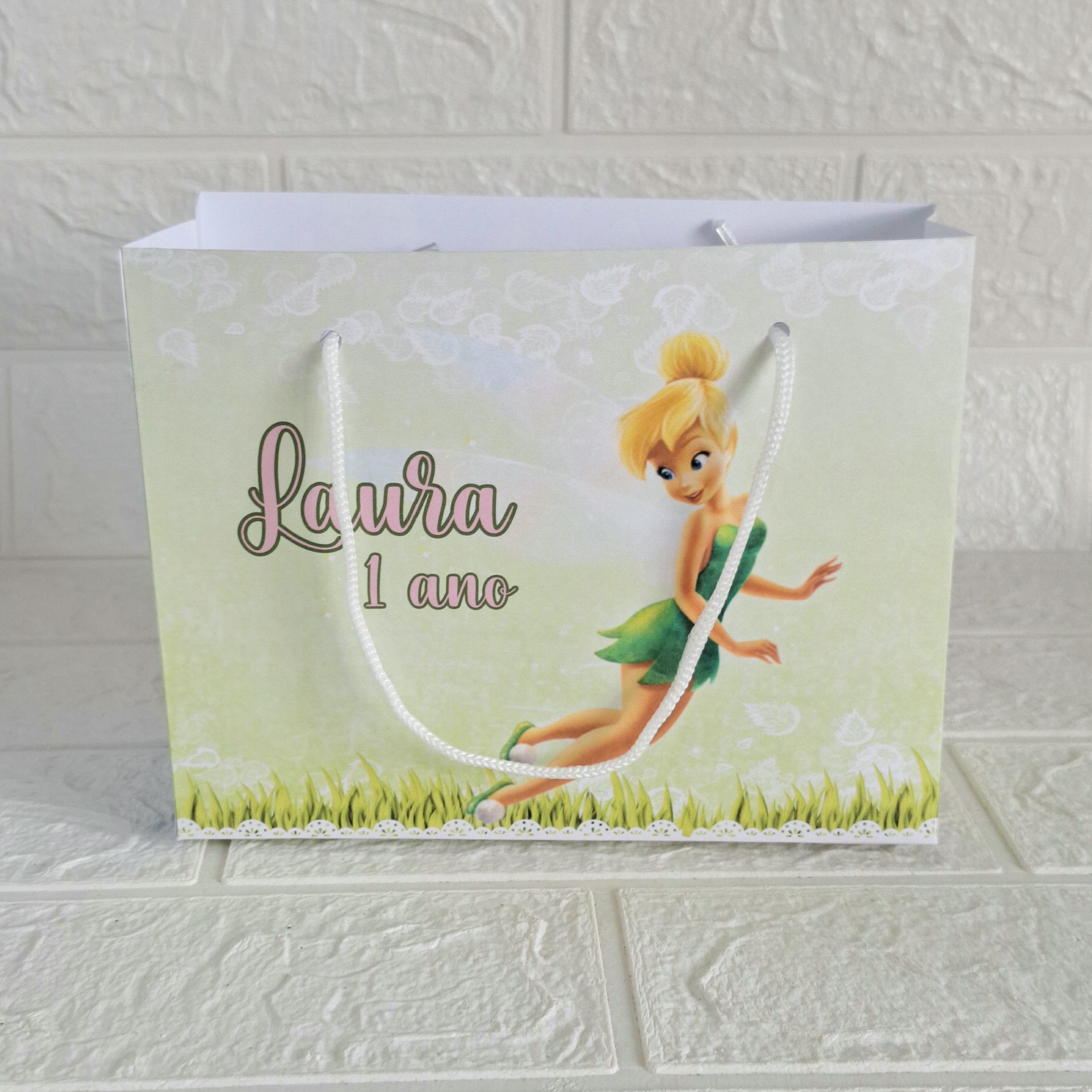 Sacolinha Personalizada Tinker Bell Lembrancinha Infantil