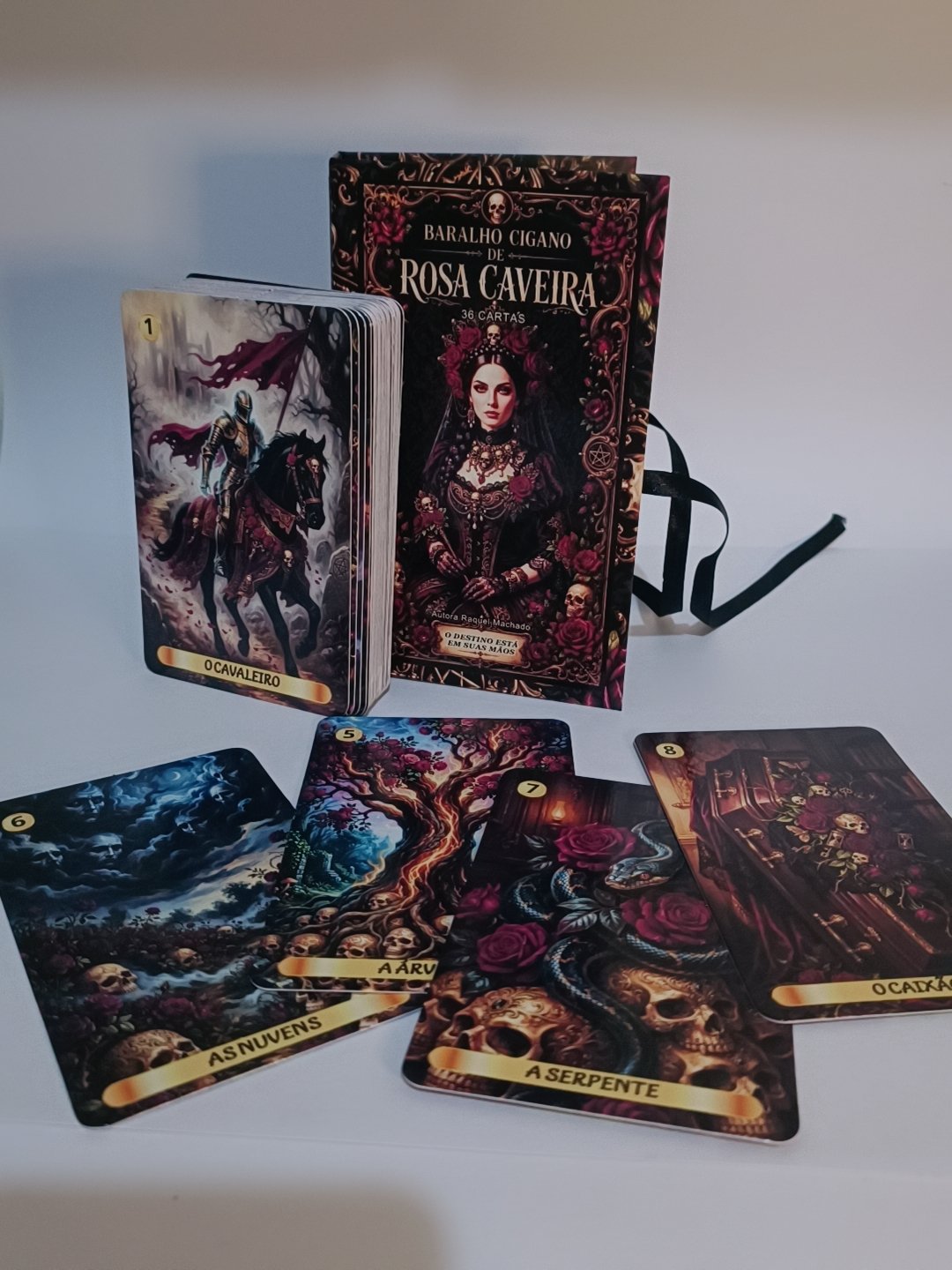 Oráculo Lenormand Rosa Caveira