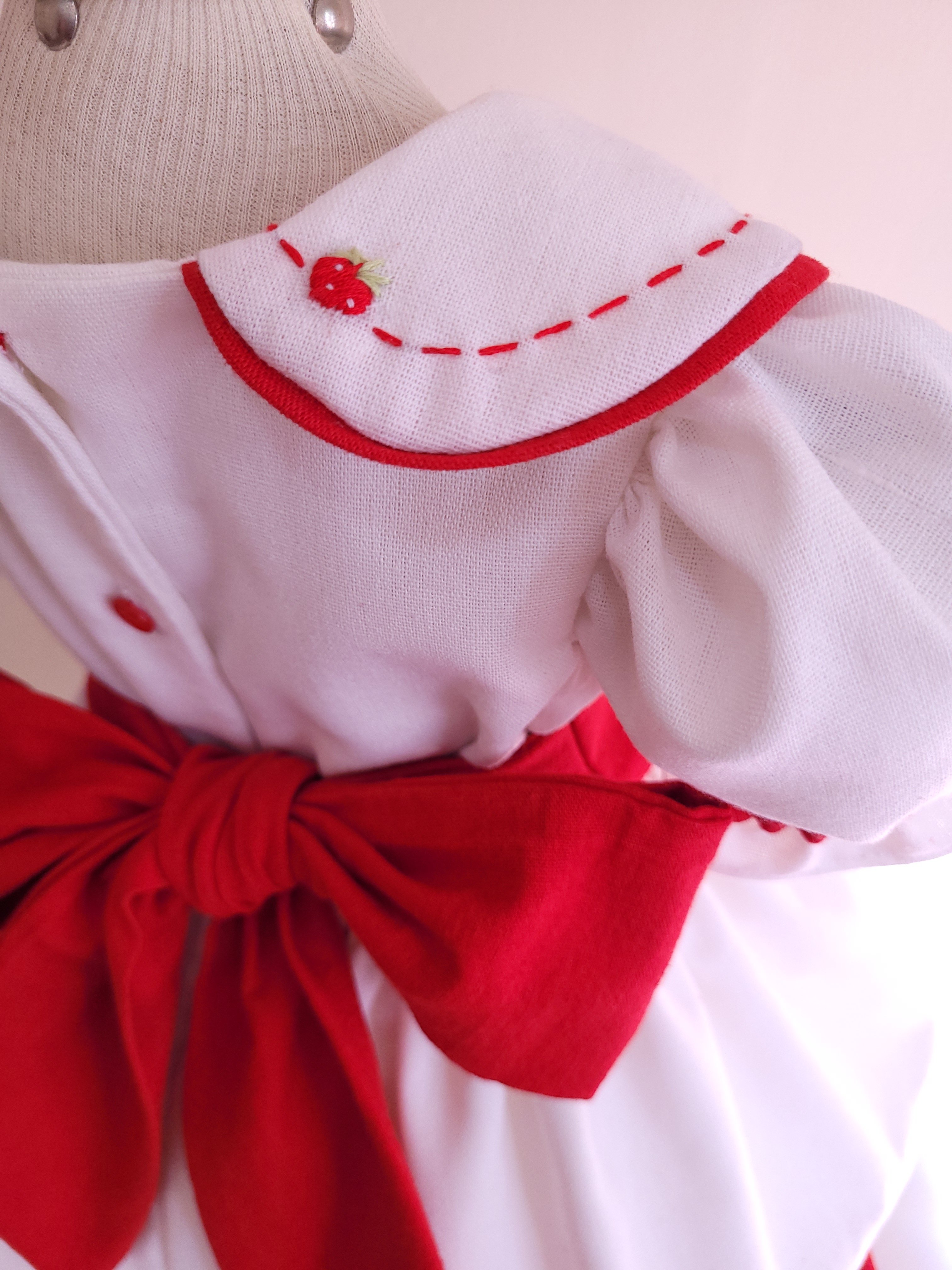 Vestido moranguinho personalizado