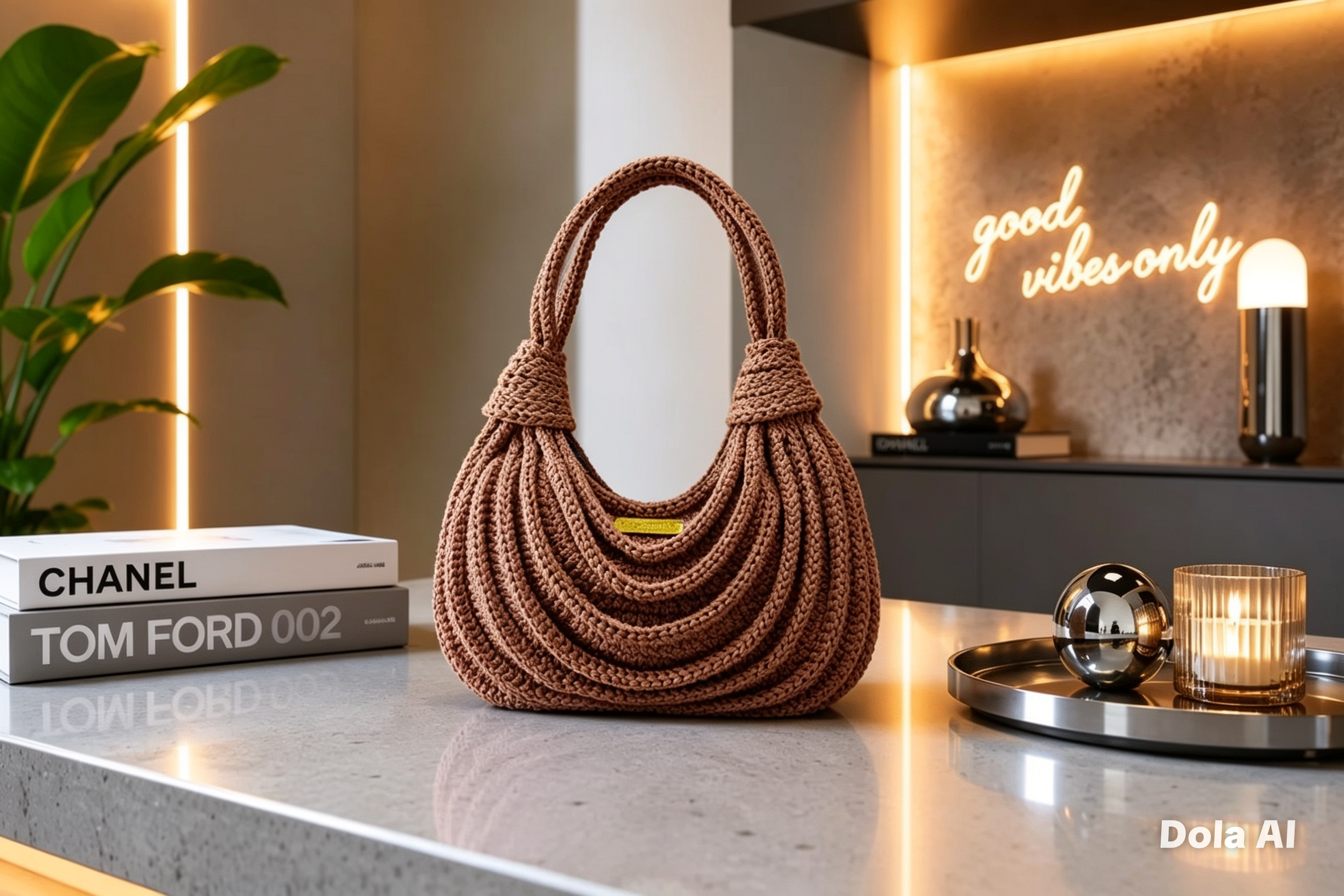 Bolsas Tranças de Crochê