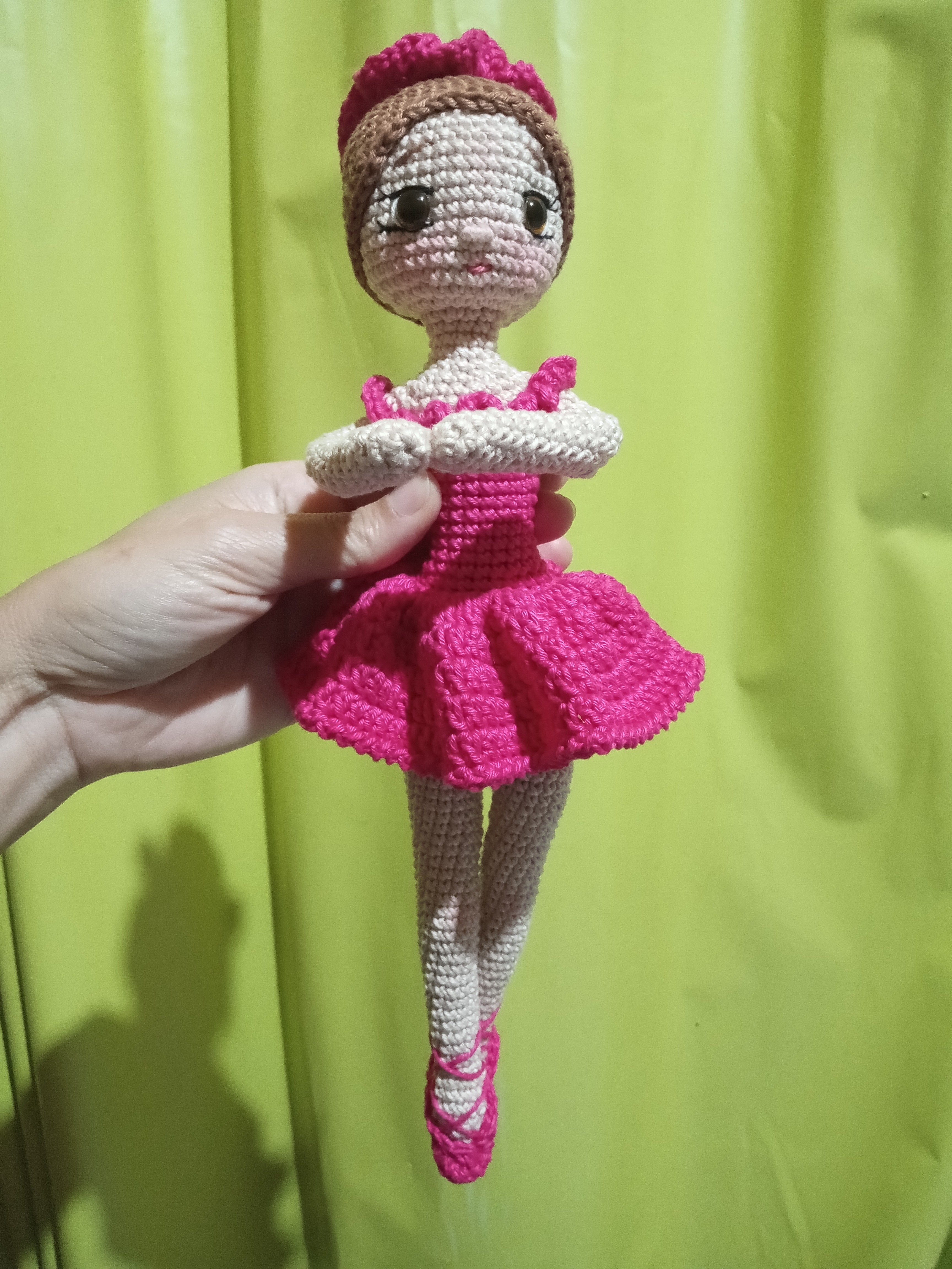 Bailarina articulada Crochê amigurumi