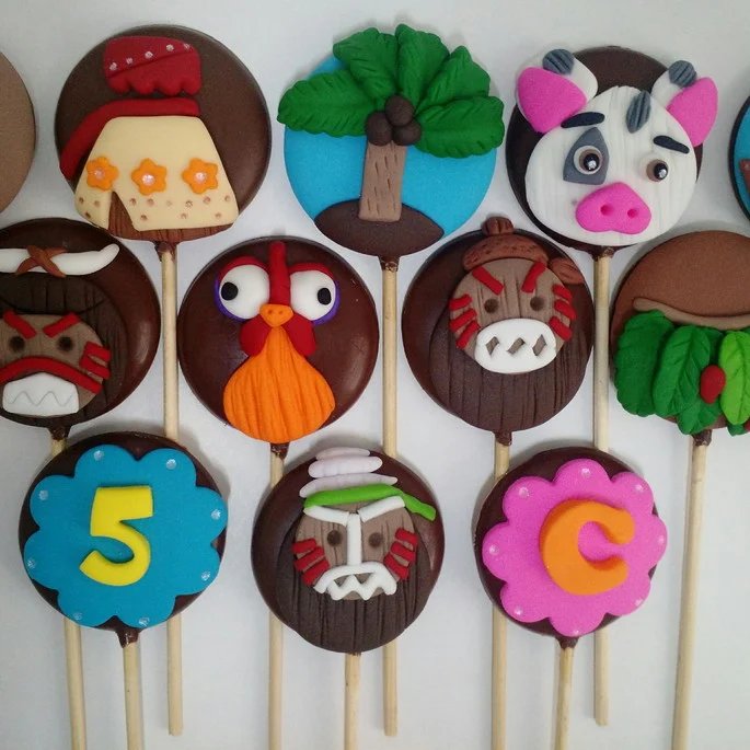 Pirulito de chocolate Moana