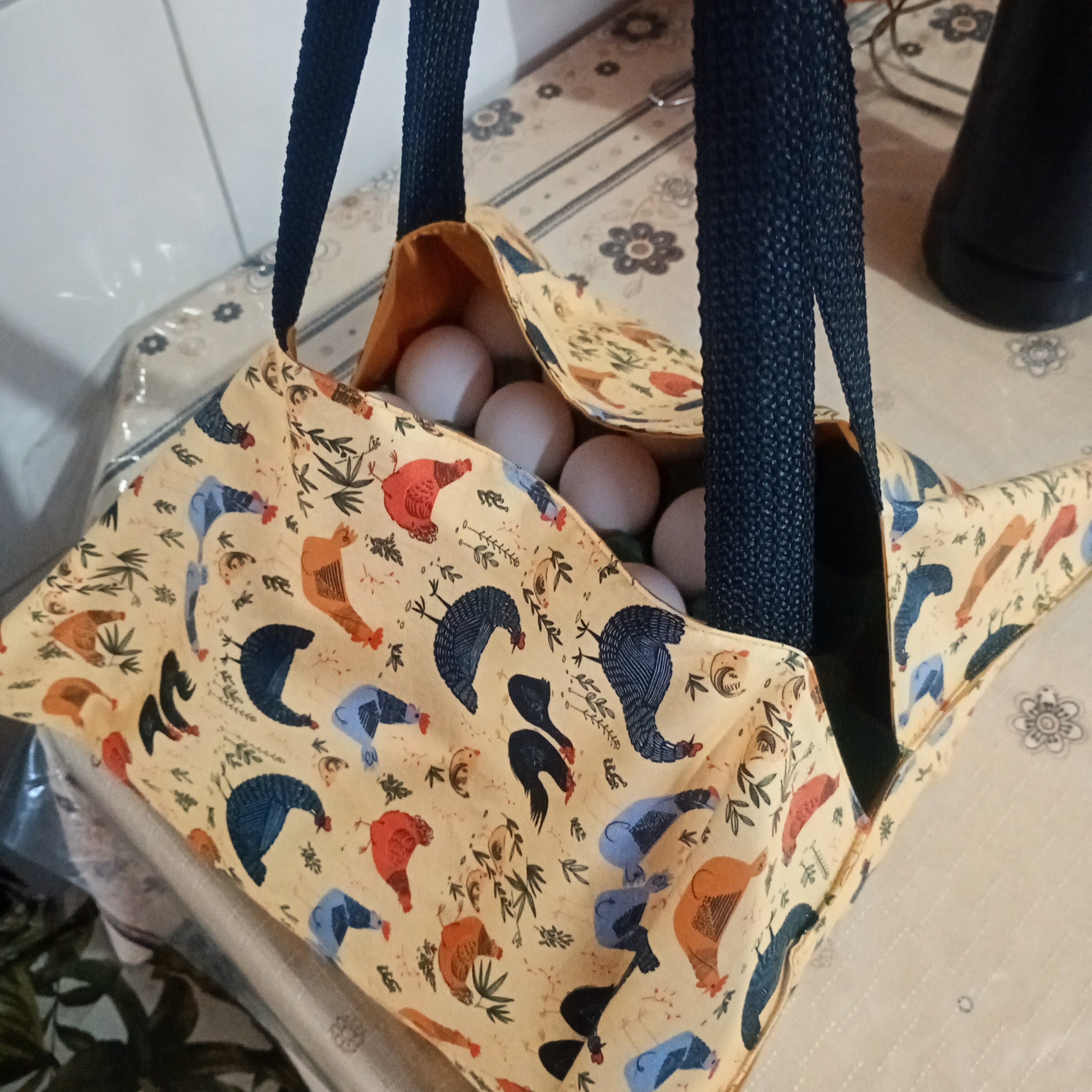 Bolsa Porta Cartela de Ovos