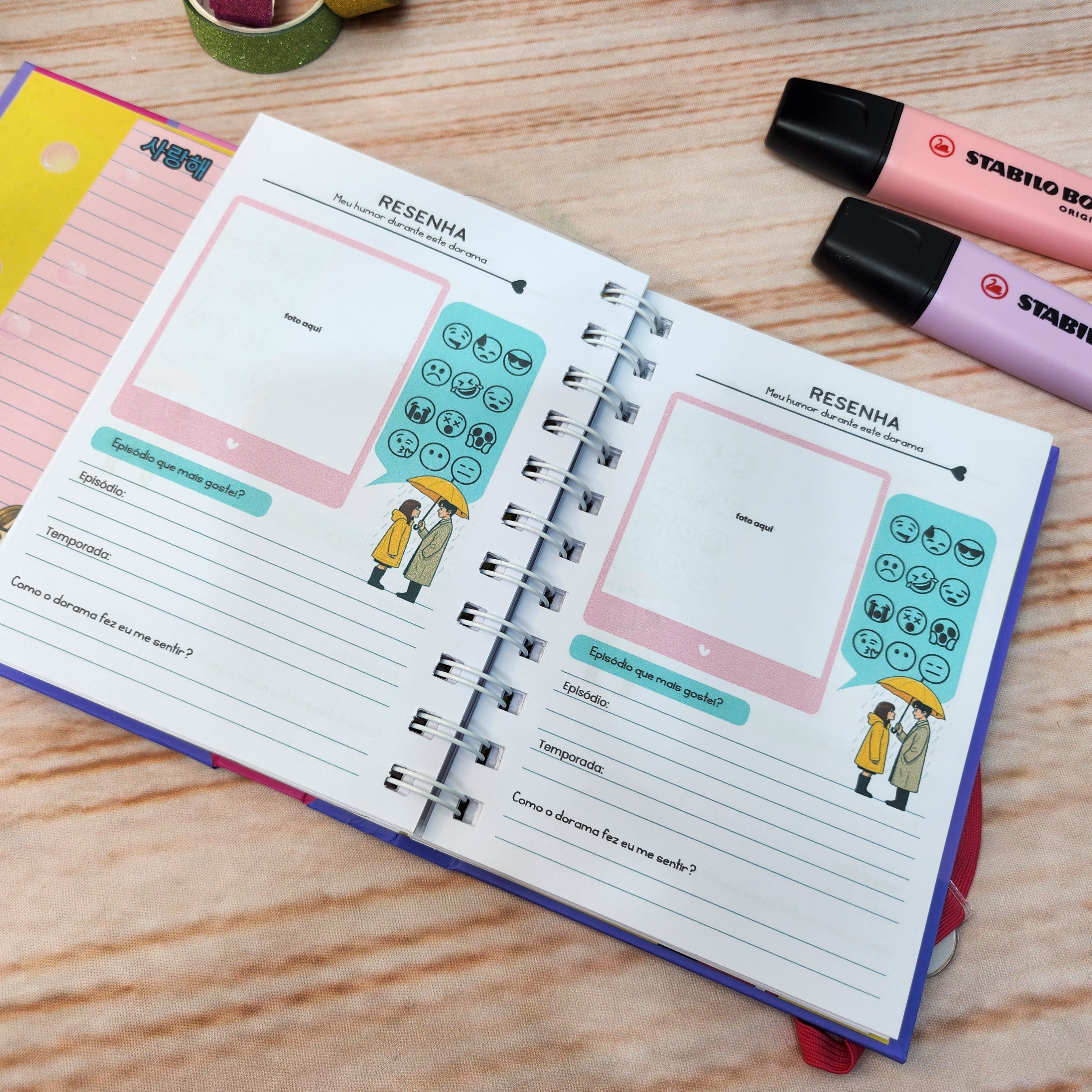 Caderno A6 Meu Dorama Personalizado
