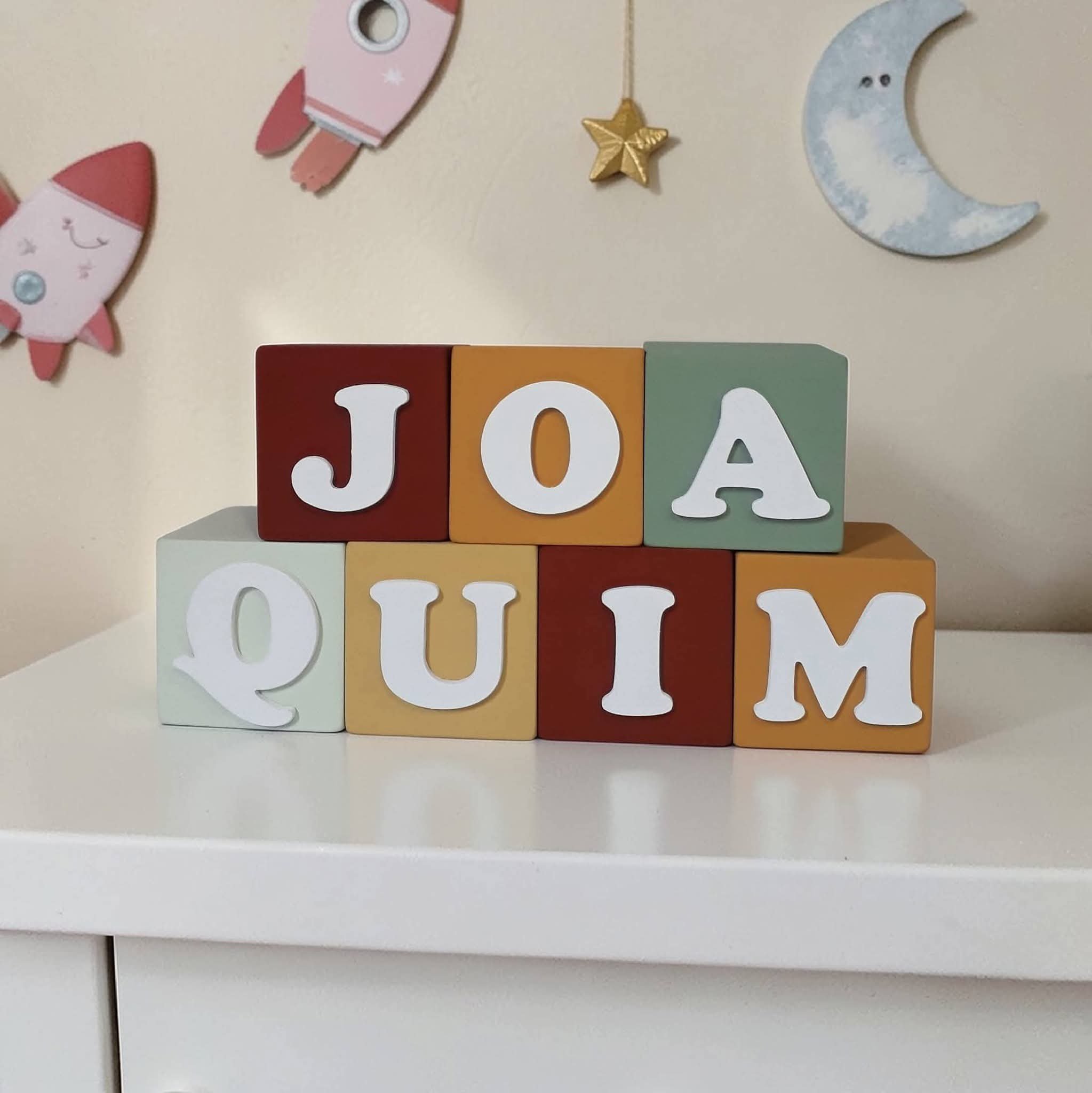 Cubos de mdf decorativos 8x8 / decoração de quarto infantil, fest