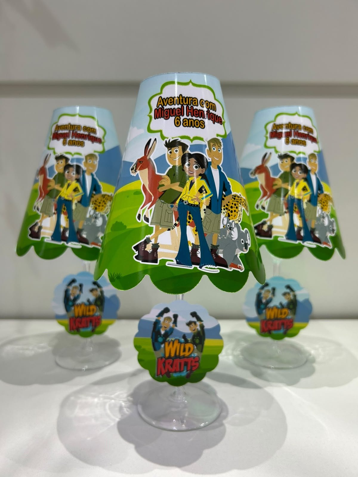 10 Abajur Centro de mesa Os irmãos Kratts