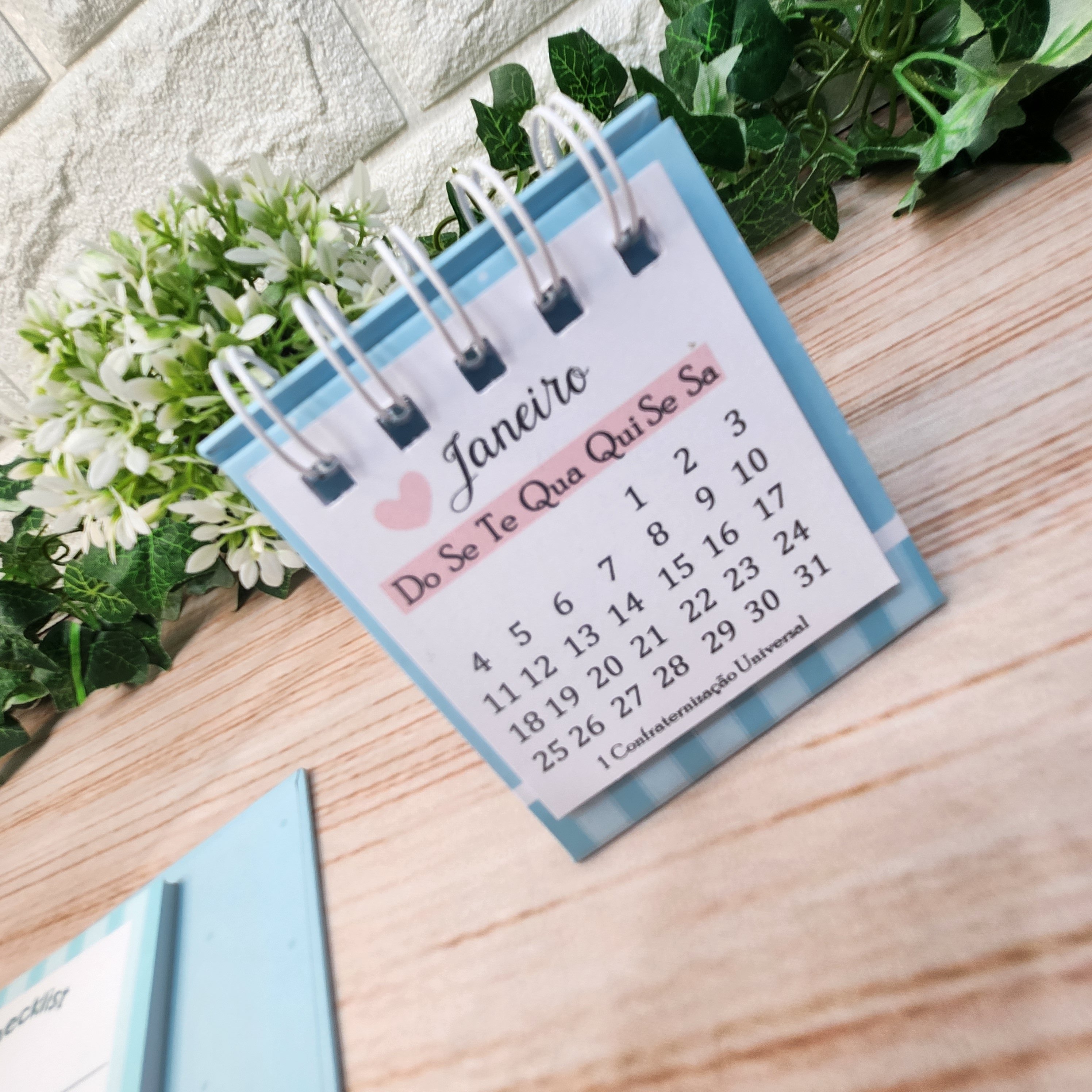 Agenda SLIM Moments Blue Fechamento Especial Personalizada