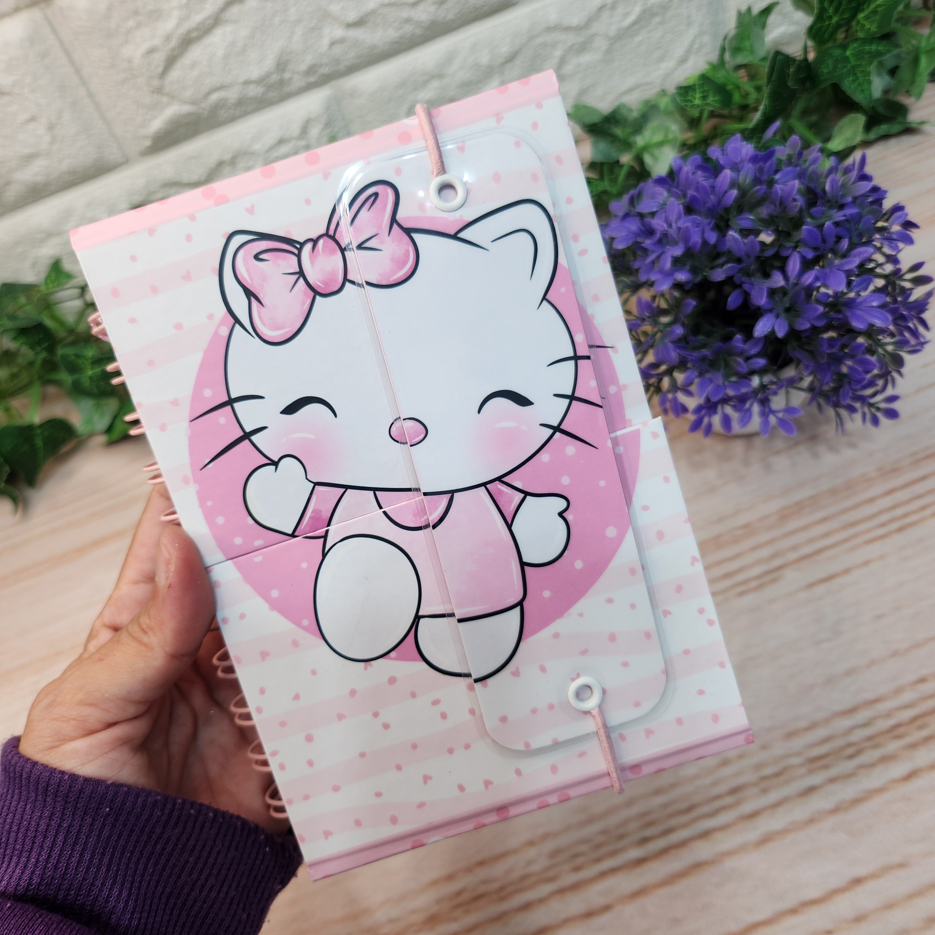 Agenda Escolar Hello kitty Aquarela Personalizada
