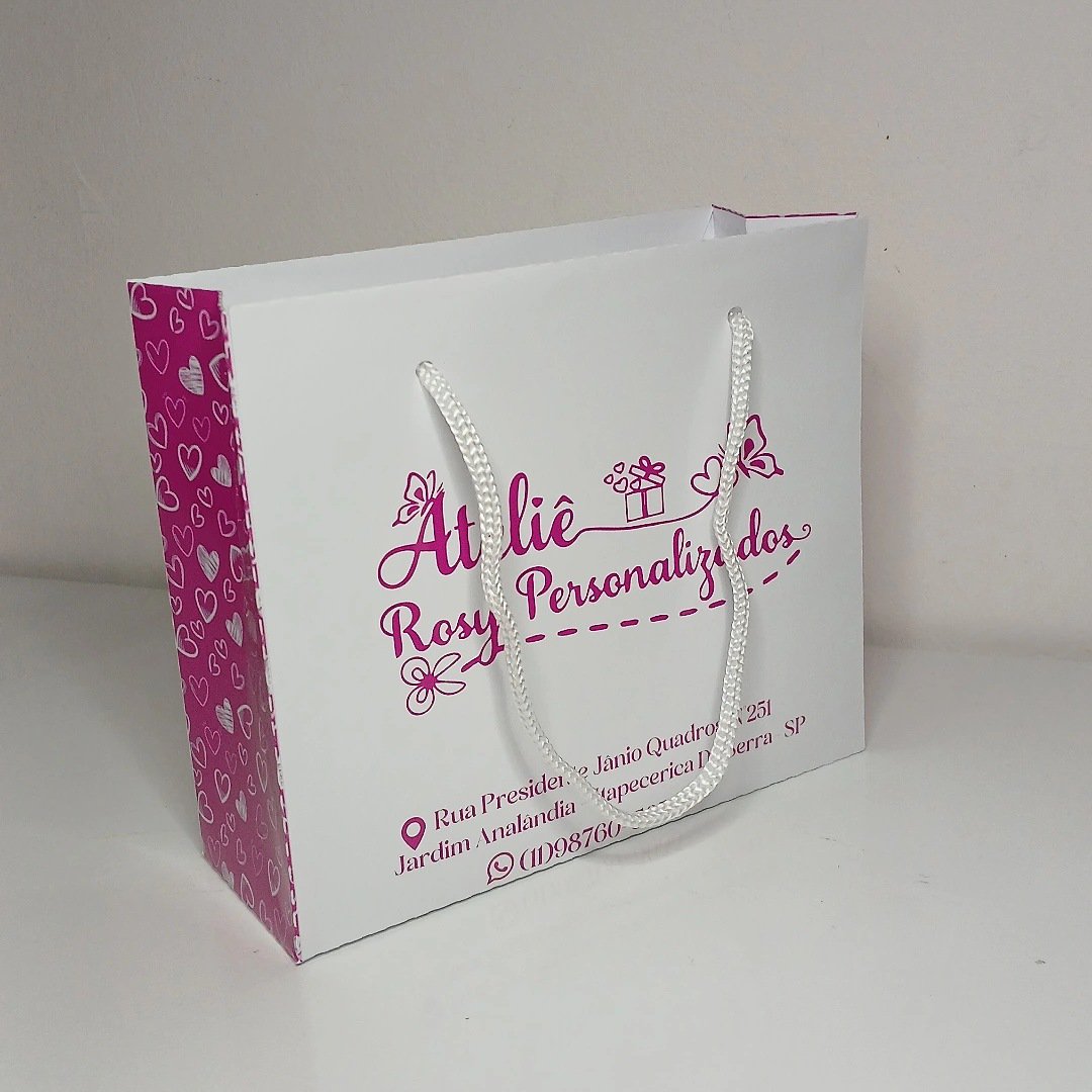 Sacolinha Personalizada com sua logotipo