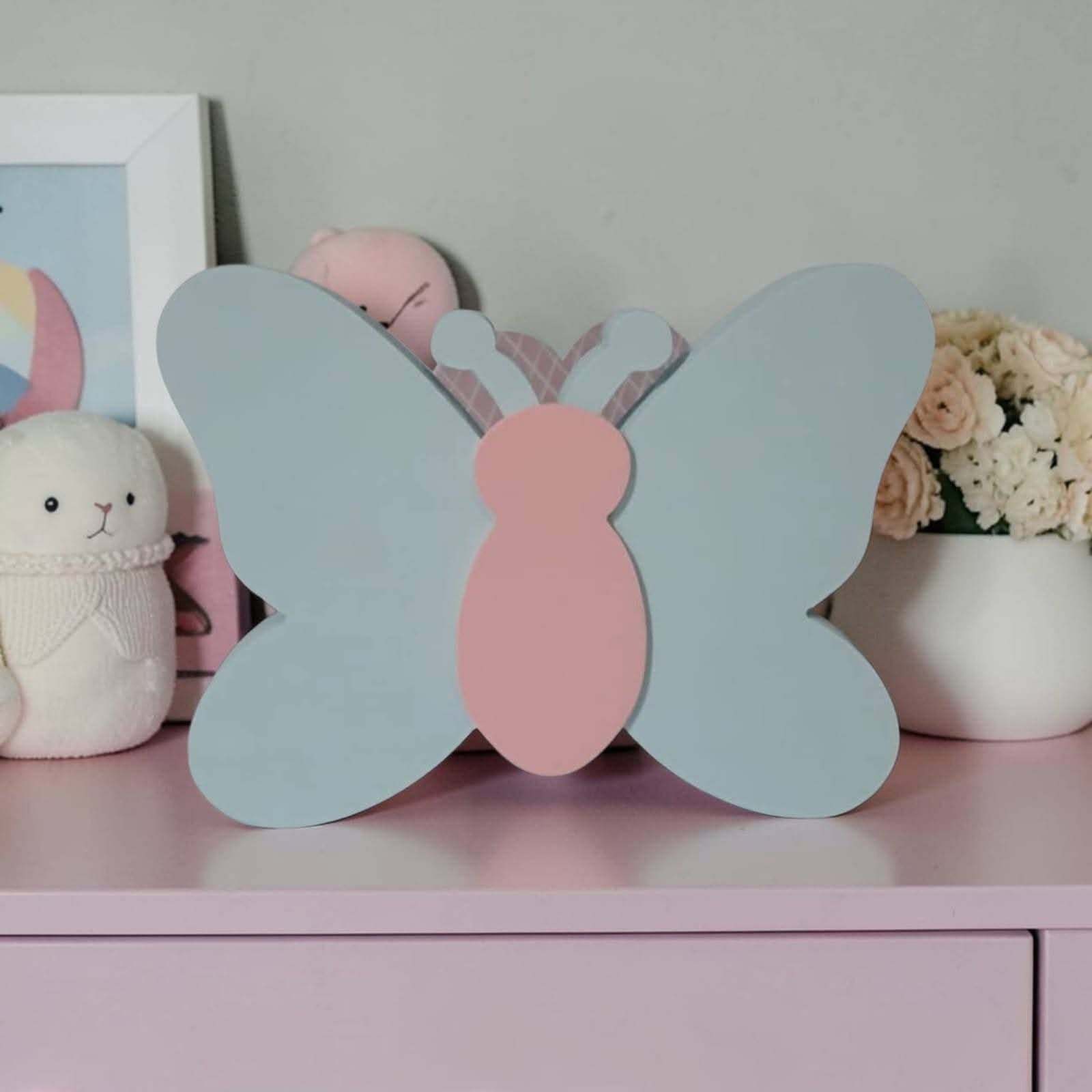 Borboleta de mdf decorativa / decoração de quarto e festa infanti