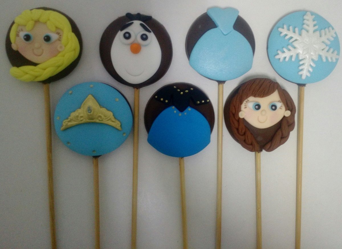 Pirulito de chocolate Frozen