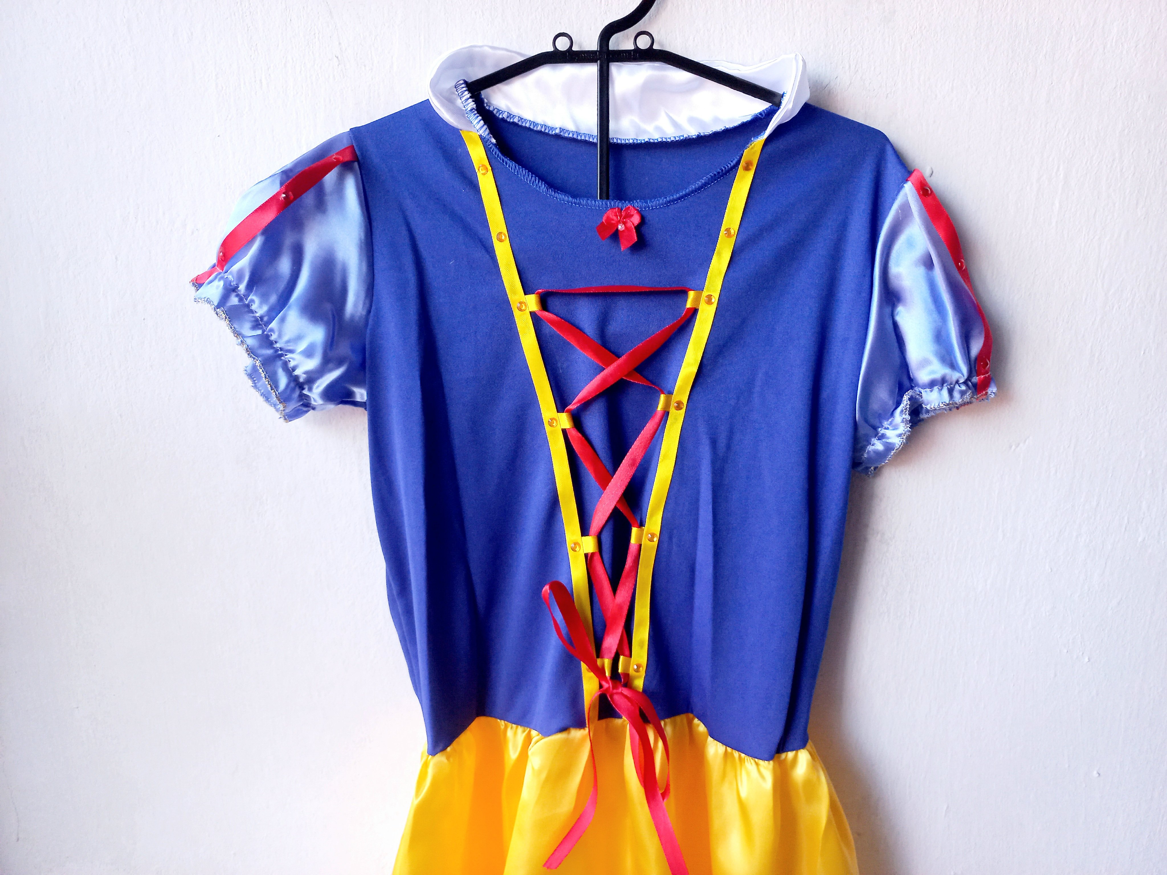 Fantasia da Branca de Neve Infantil com Tiara