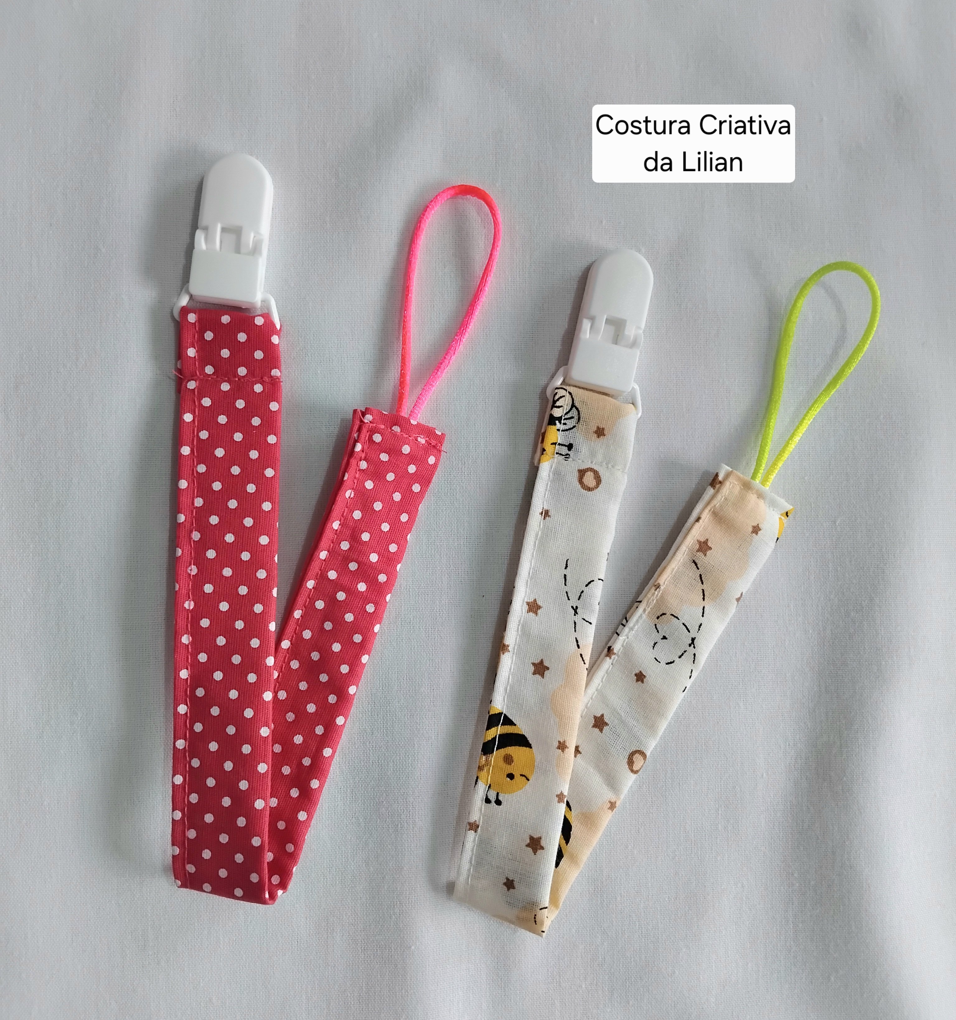 Prendedor de Chupeta - Kit com 5 Unidades