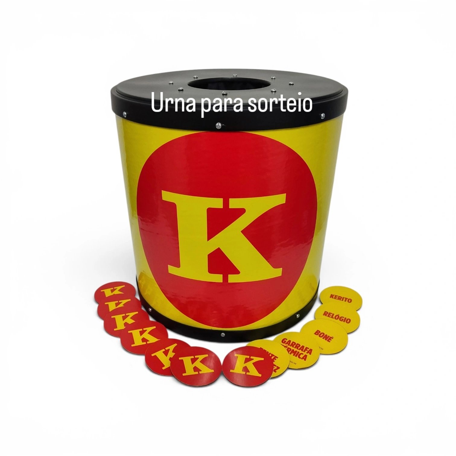 URNA PARA SORTEIO + 12 fichas
