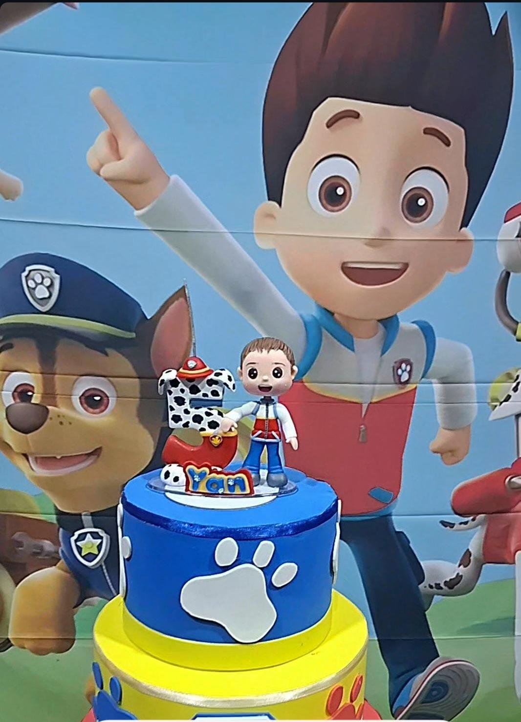 Topo de bolo cachorrinhos patrulheiros