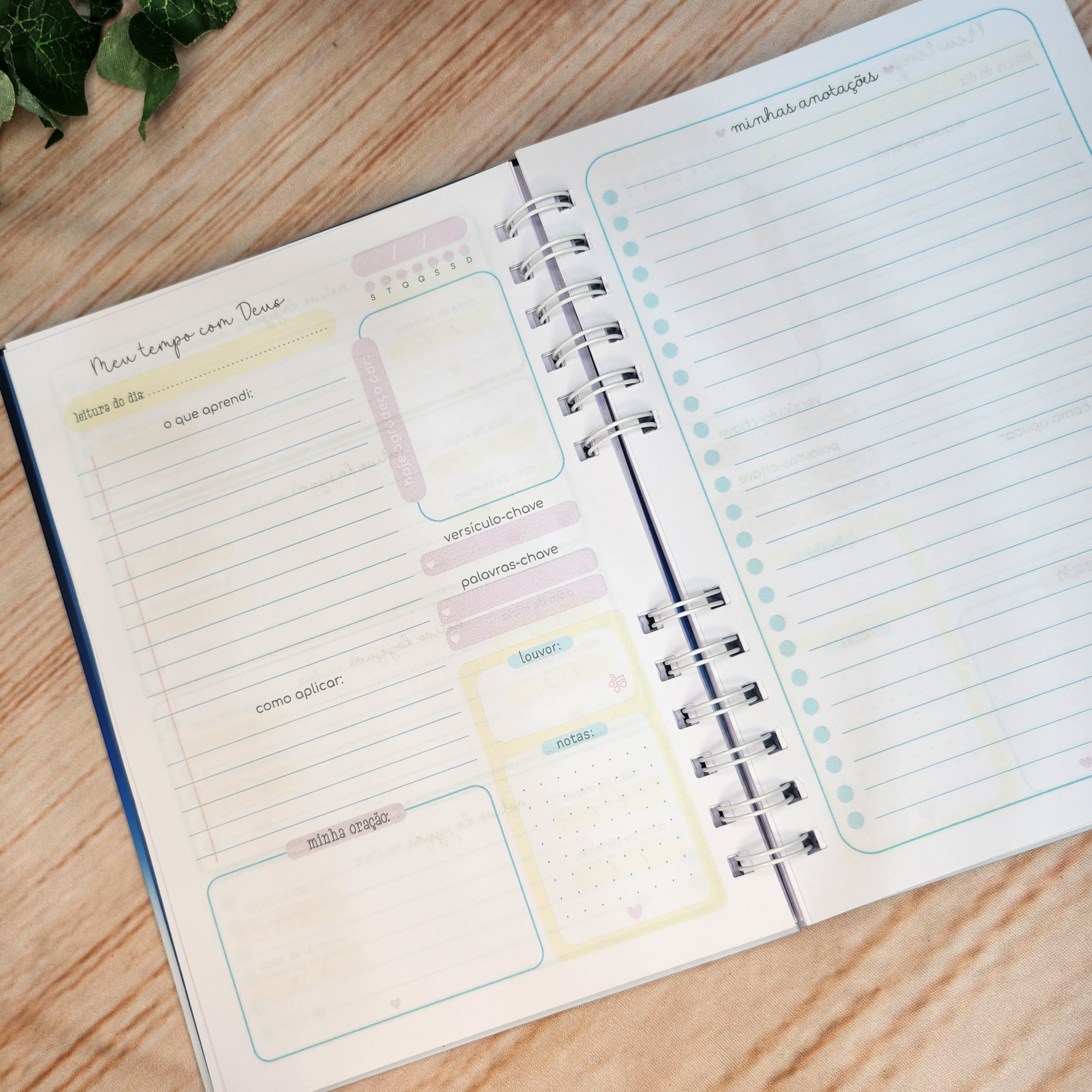 Caderno Devocional Gratidão Candy Personalizado