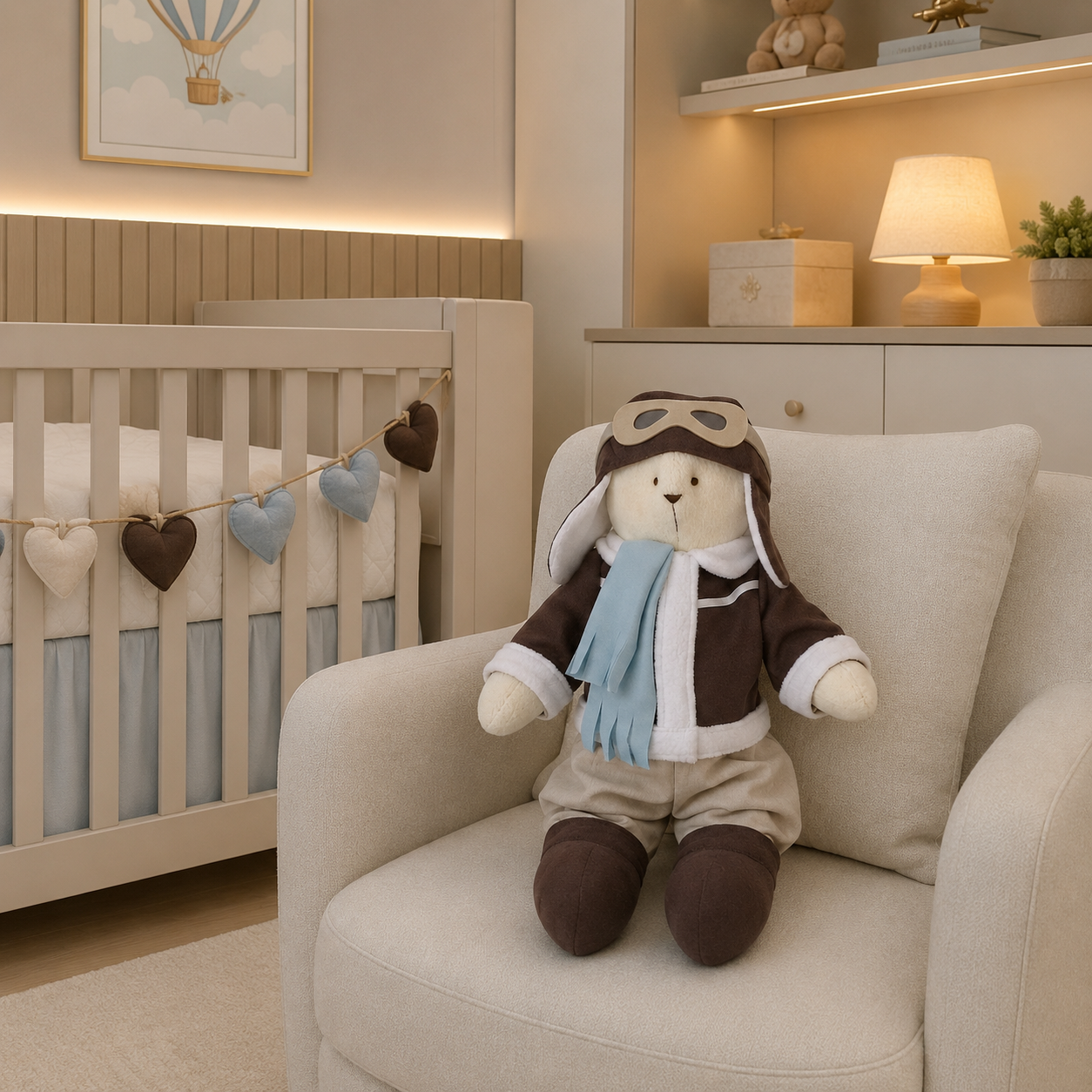 Urso aviador 50cm