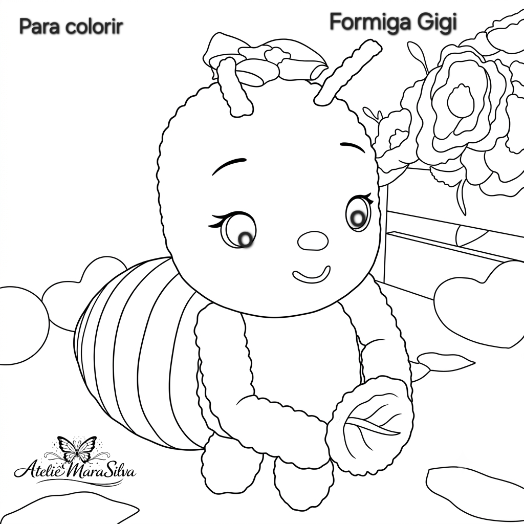 Formiguinha Gigi Amigurumi  15 cm - Pronta Entrega