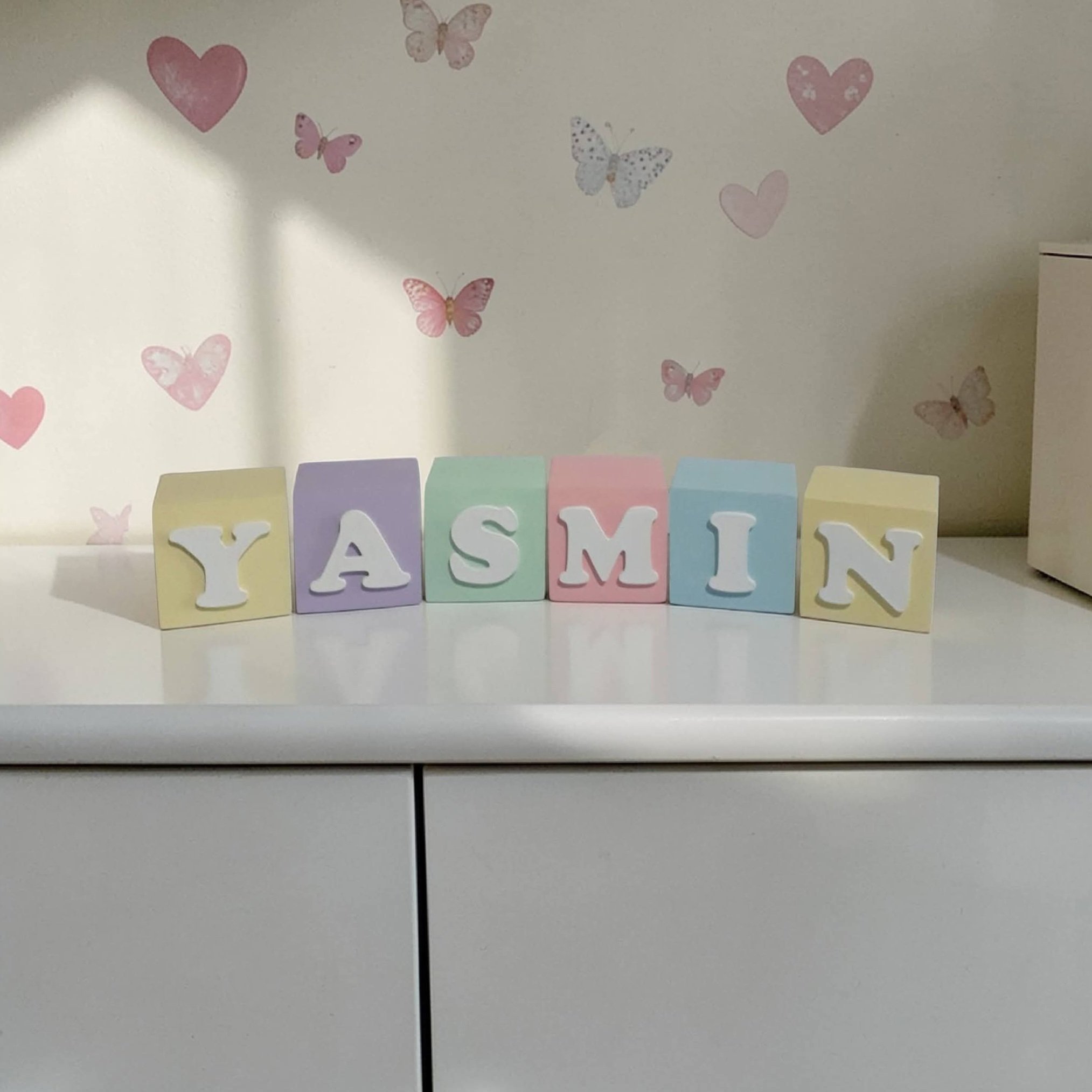 Cubos de mdf decorativos 8x8 / decoração de quarto infantil, fest