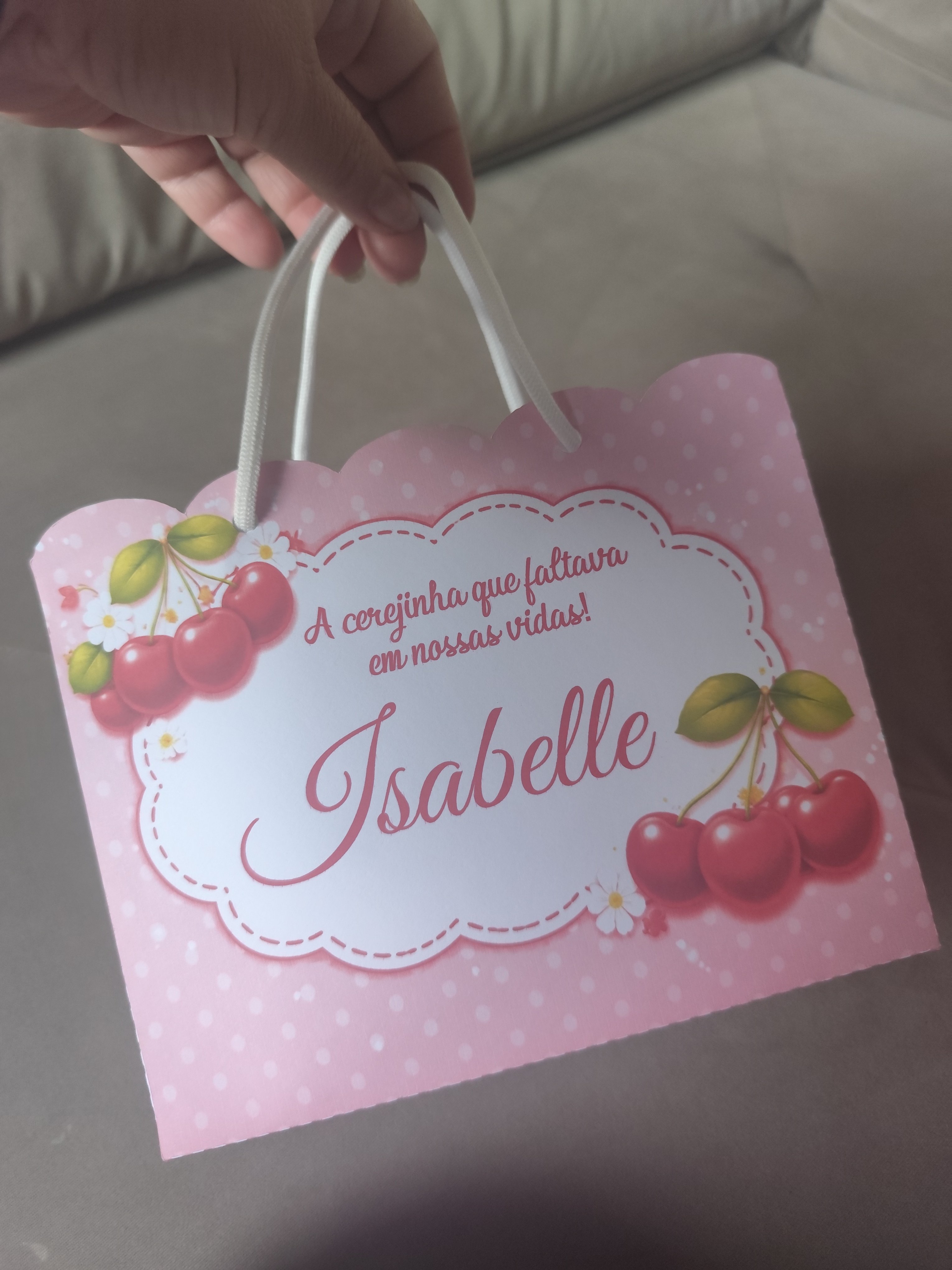 10 sacolinhas personalizadas  Pegue e Monte