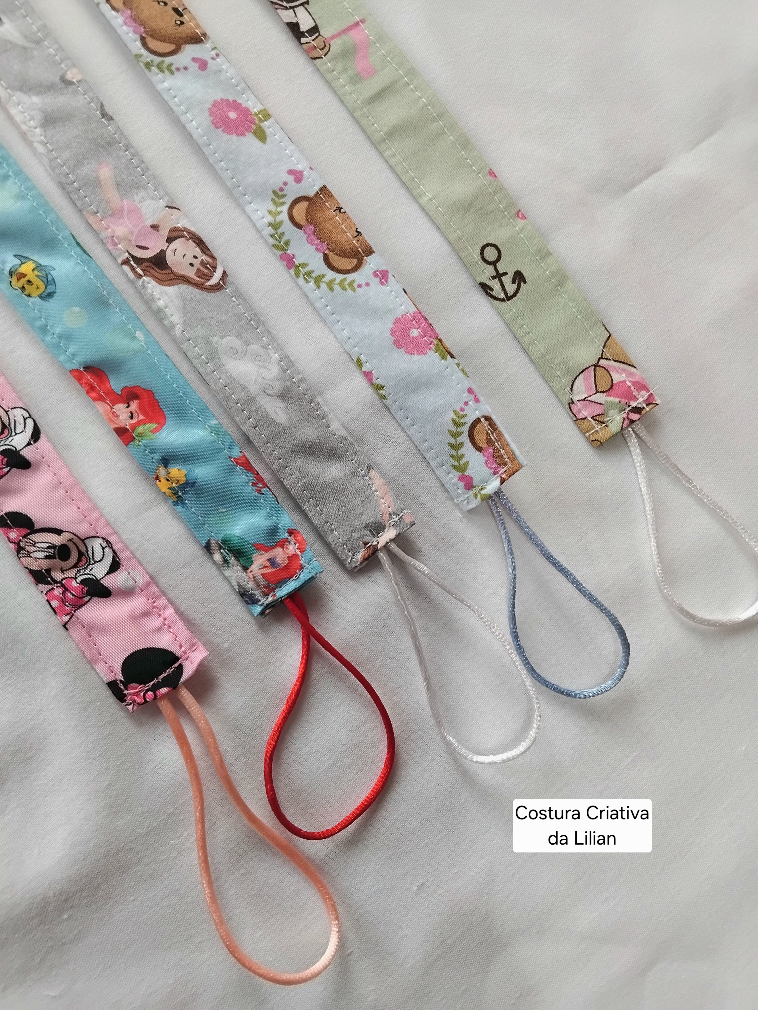 Prendedor de Chupeta - Kit com 5 Unidades