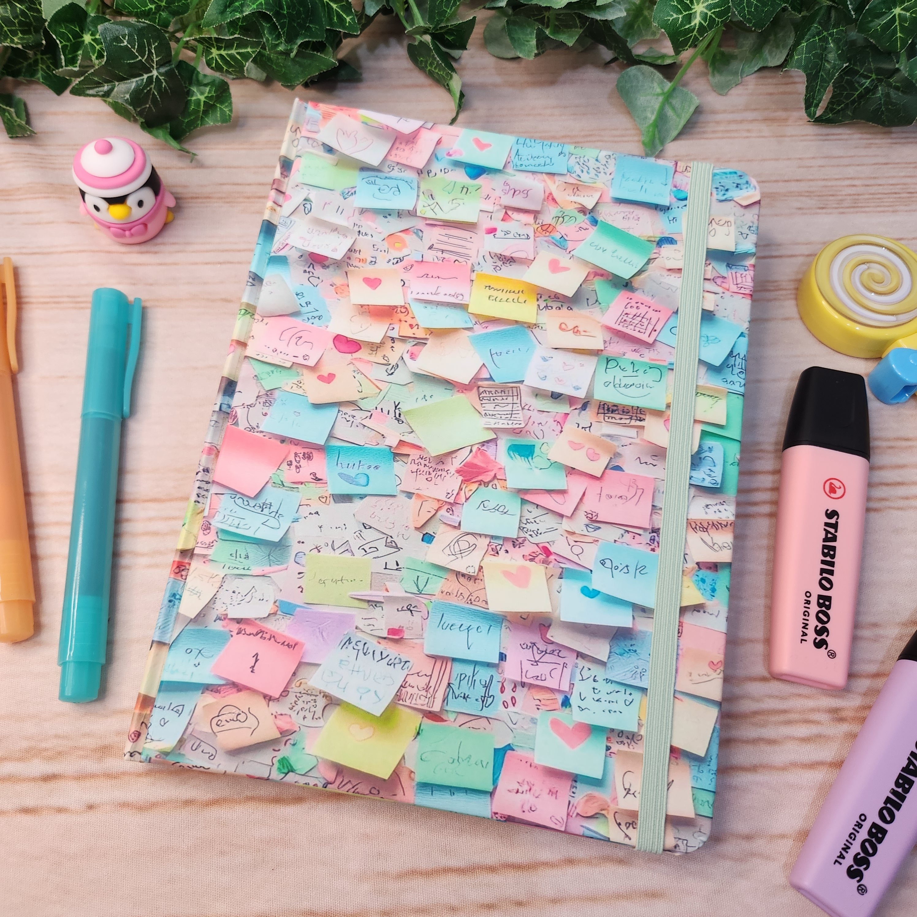 Caderno Sketchbook Post-it Love A5 l journal l Desenho l Anotaçõe