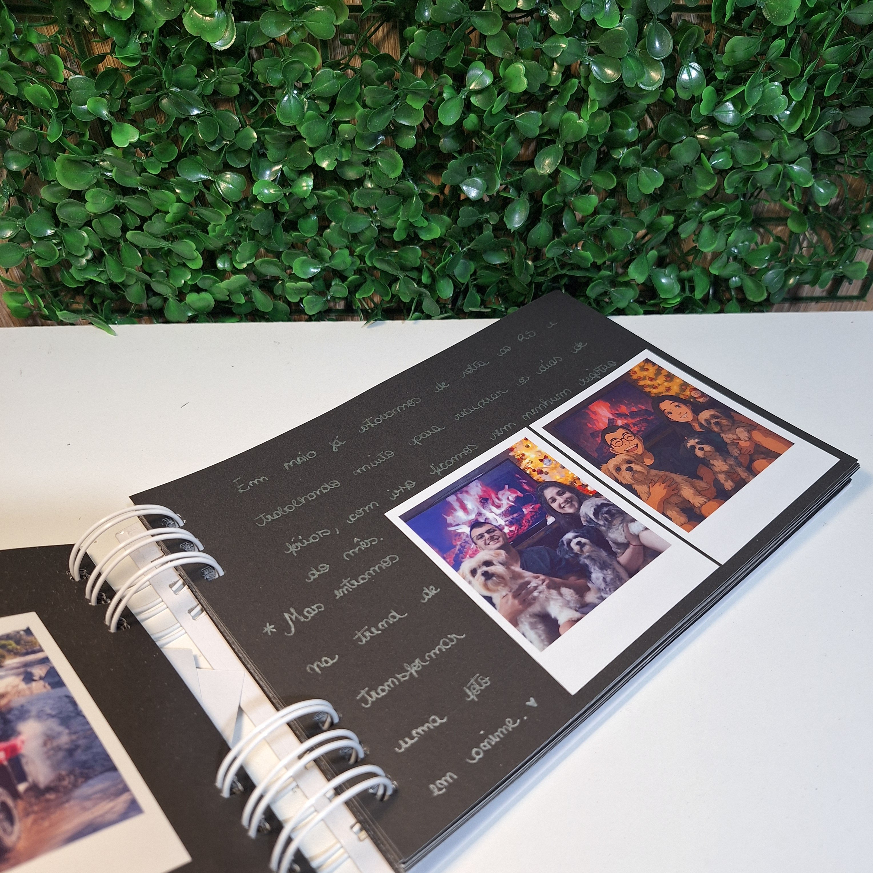 Album Scrapbook para escritas e colagens