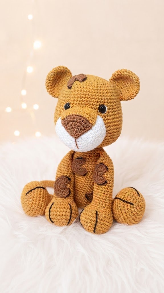 Onça Crochê Amigurumi