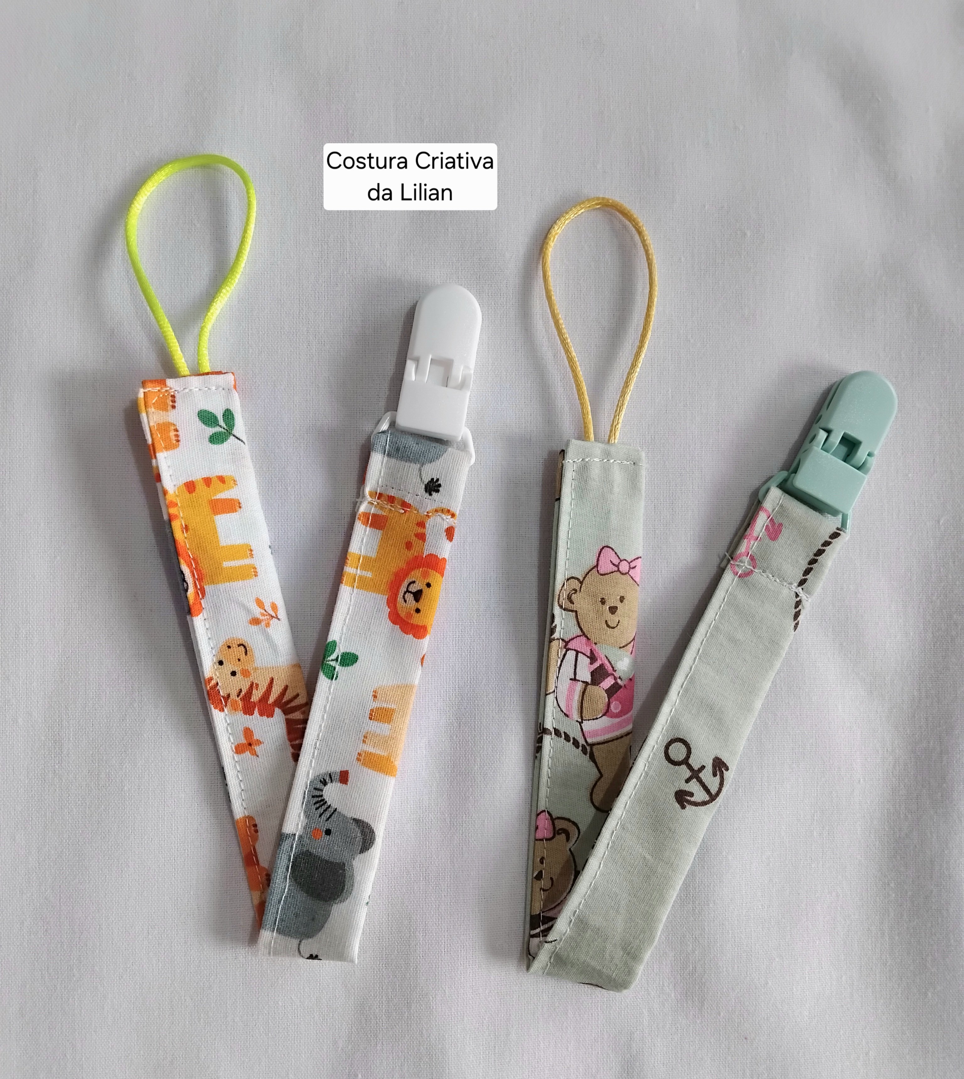 Prendedor de Chupeta - Kit com 5 Unidades