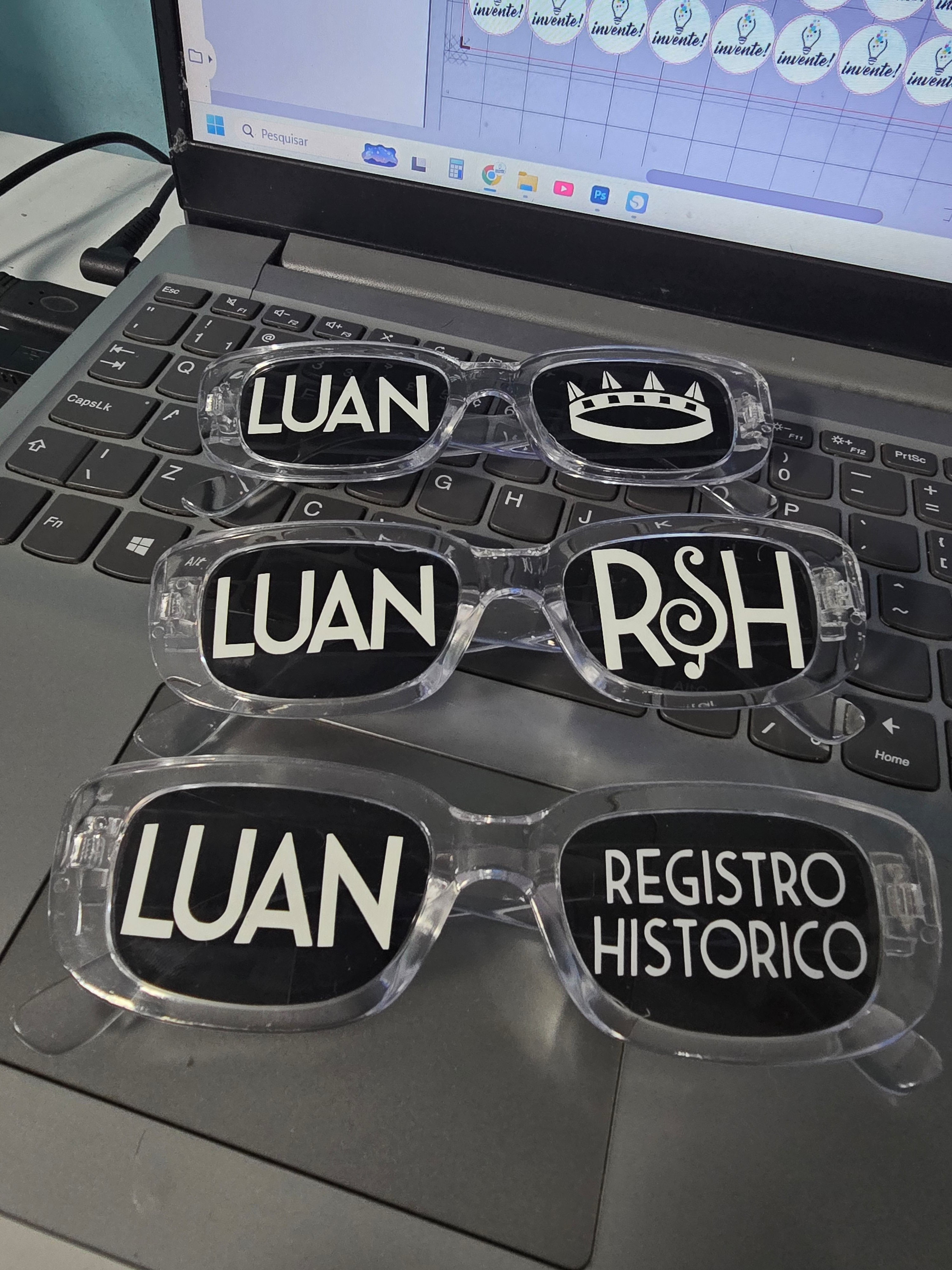 Óculos personalizado Luan Santana Registro Histórico