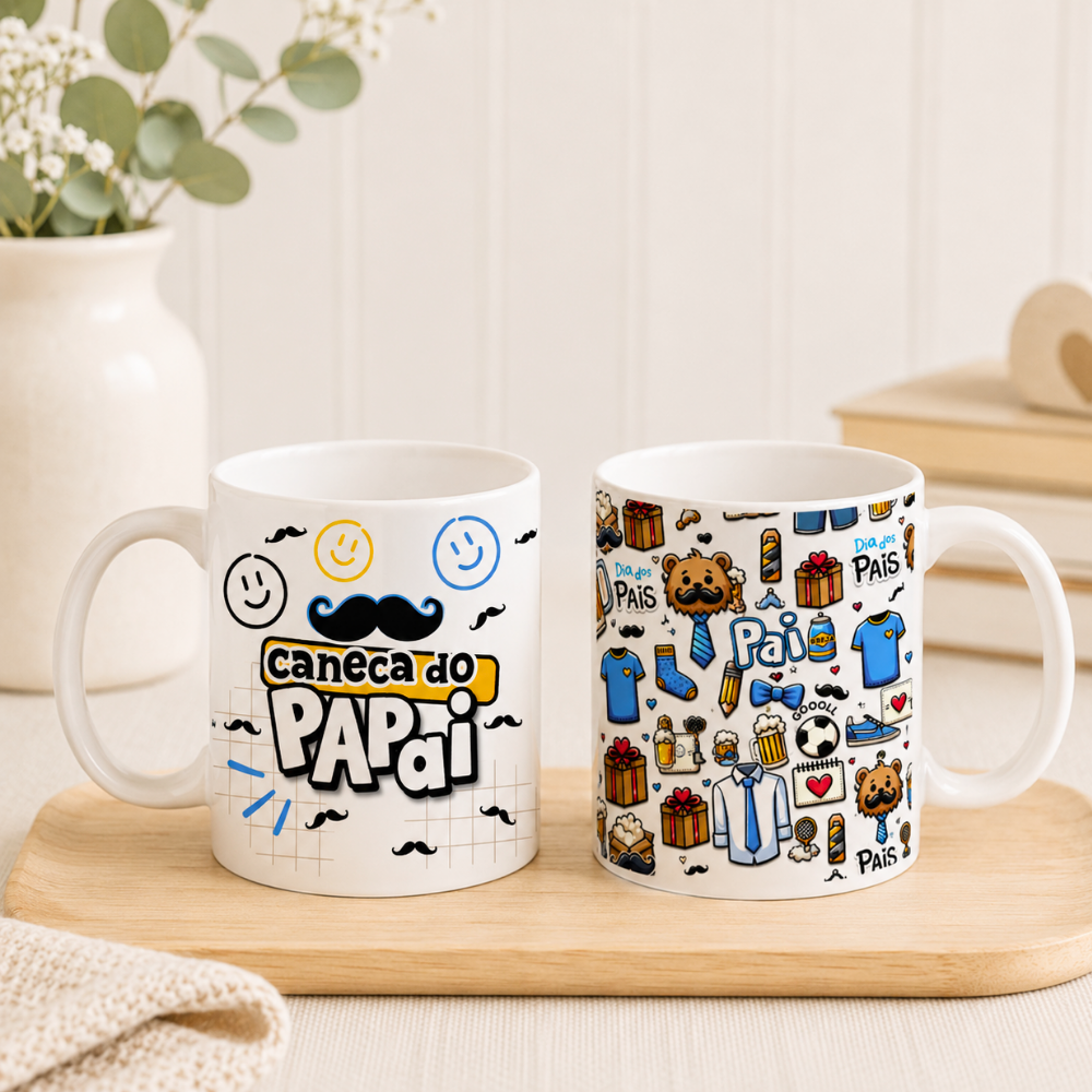 Caneca De Porcelana Personalizada Caneca Do Papai