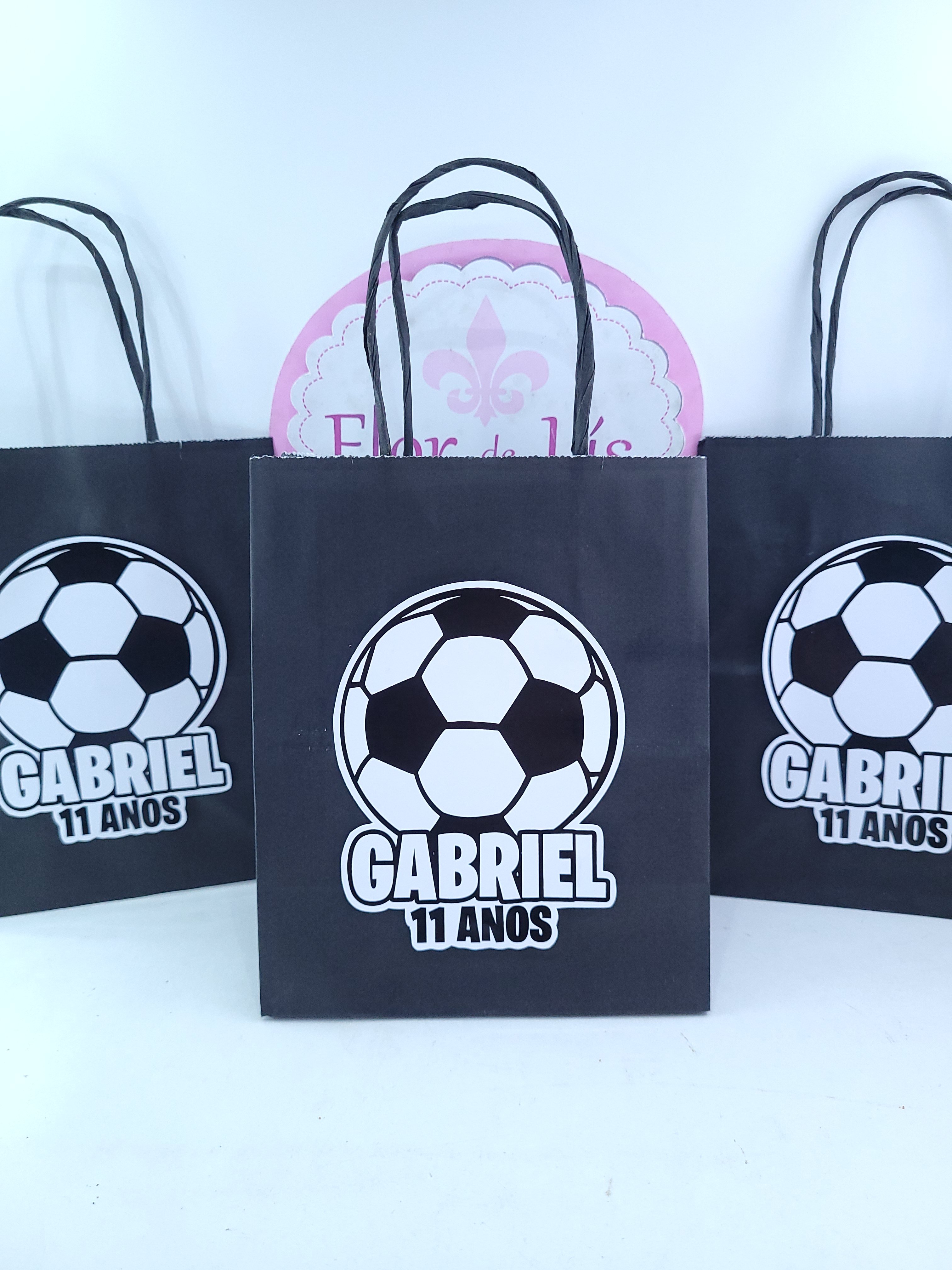 Sacolinha Personalizada Festa Time de Futebol