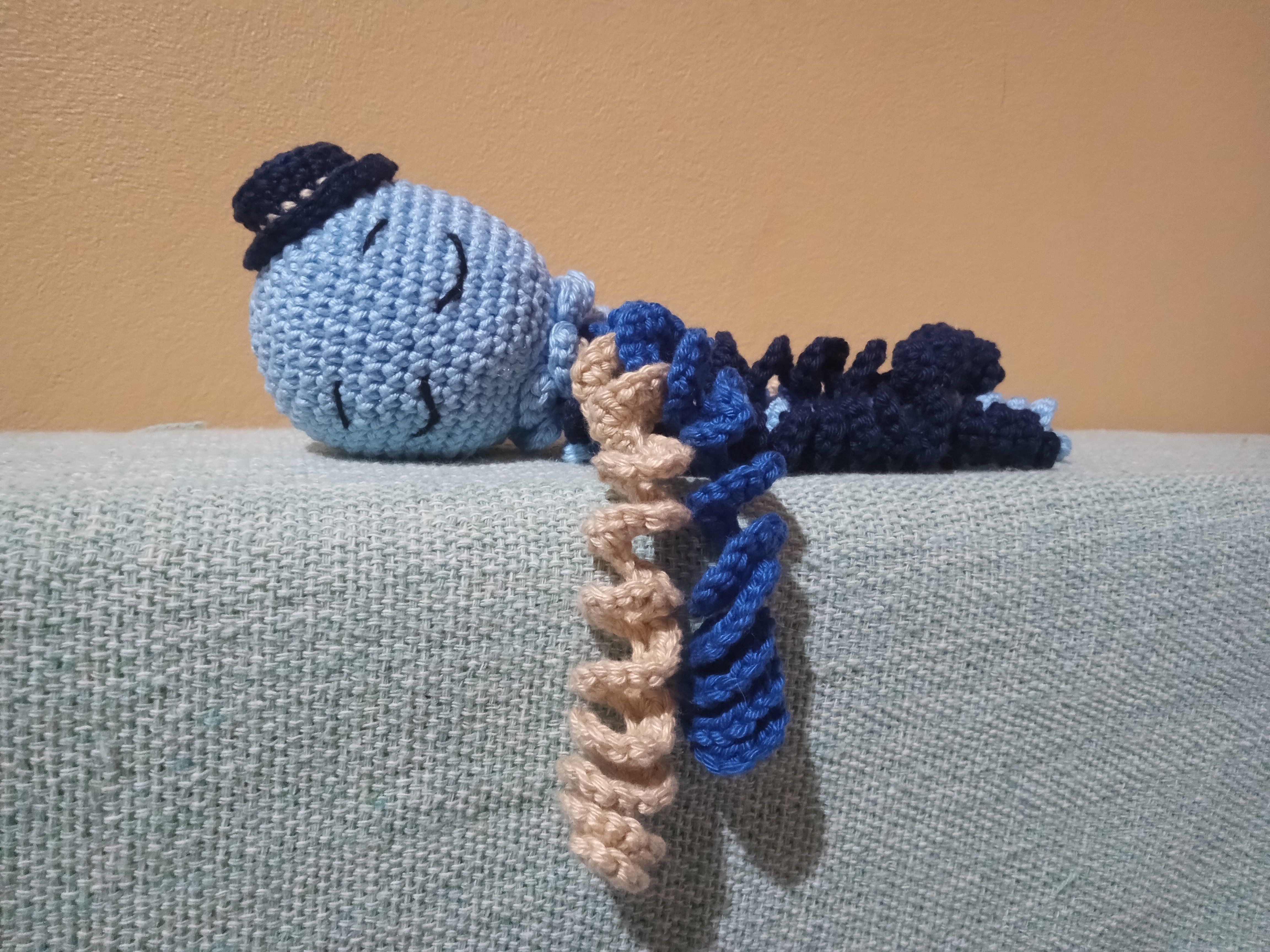 Polvo azul amigurumi/crochê