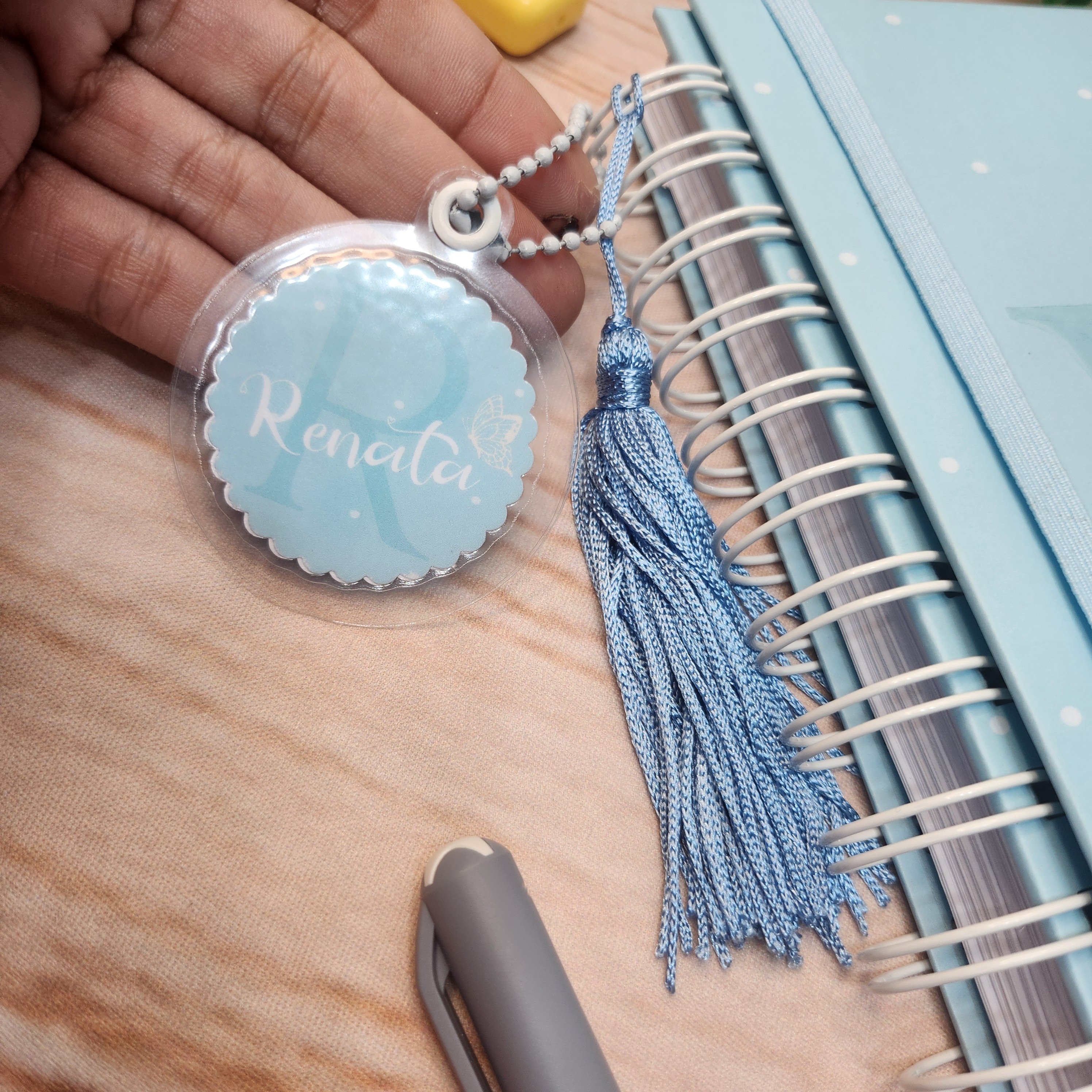 Agenda SLIM Moments Blue Fechamento Especial Personalizada