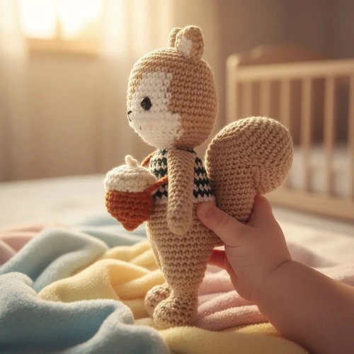 Esquilo Crochê Amigurumi