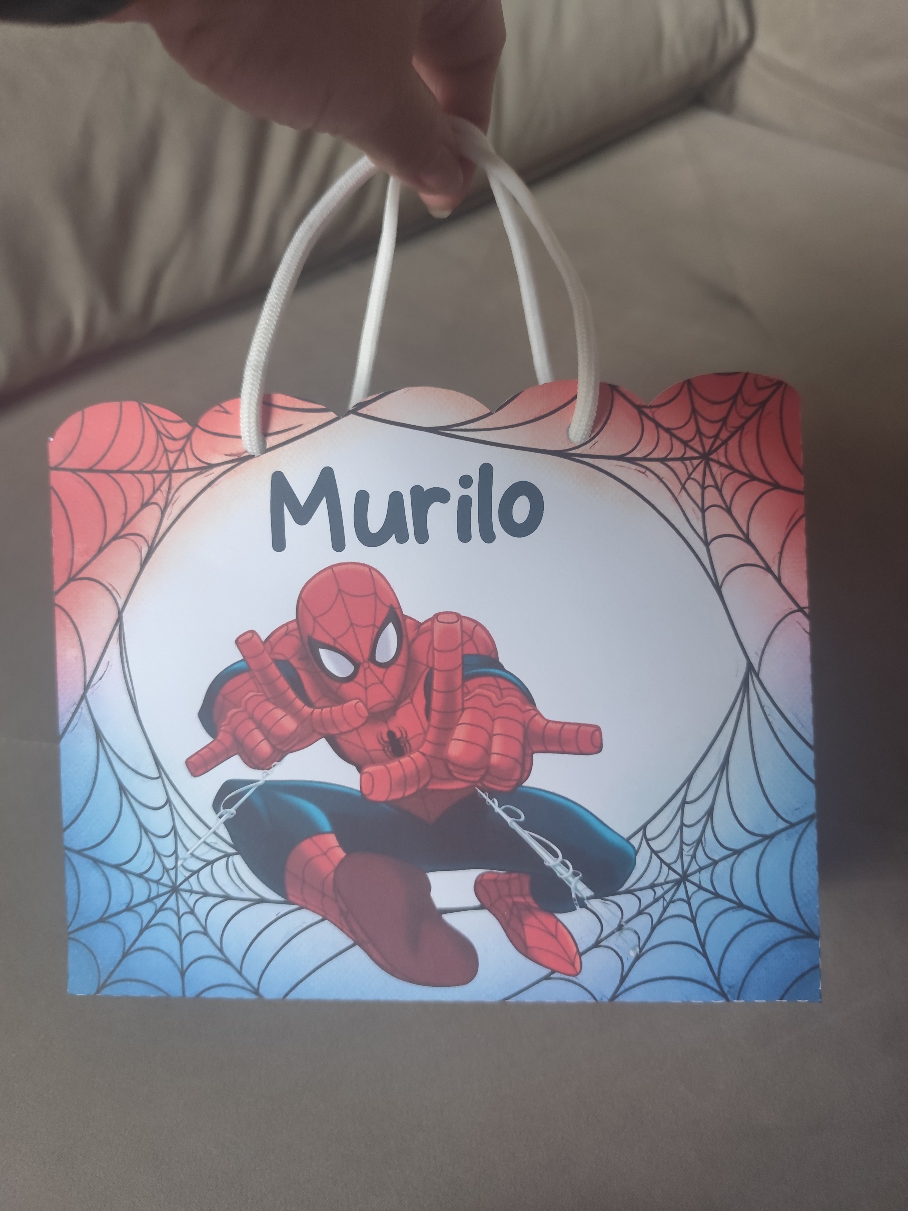 10 sacolinhas personalizadas  Pegue e Monte