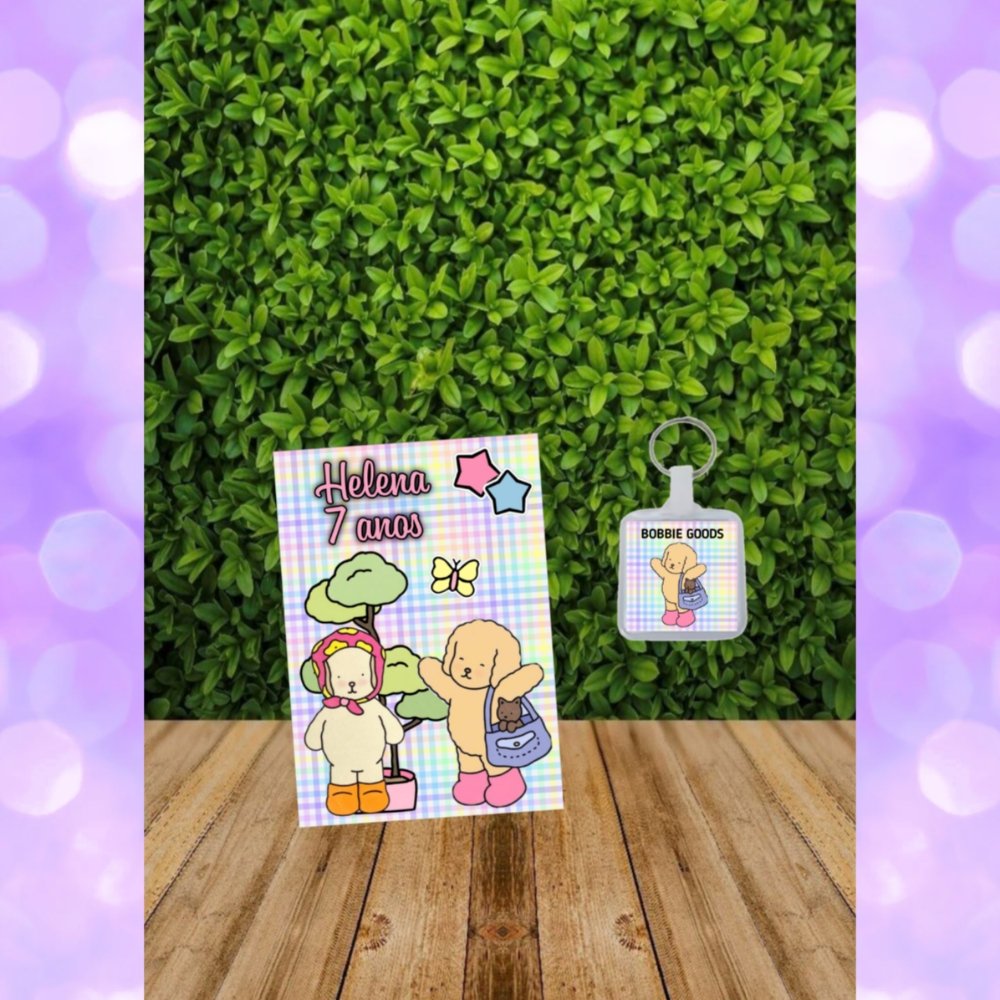 Bloquinhos e Chaveiros Bobbie Goods qualquer Tema- lembrancinha