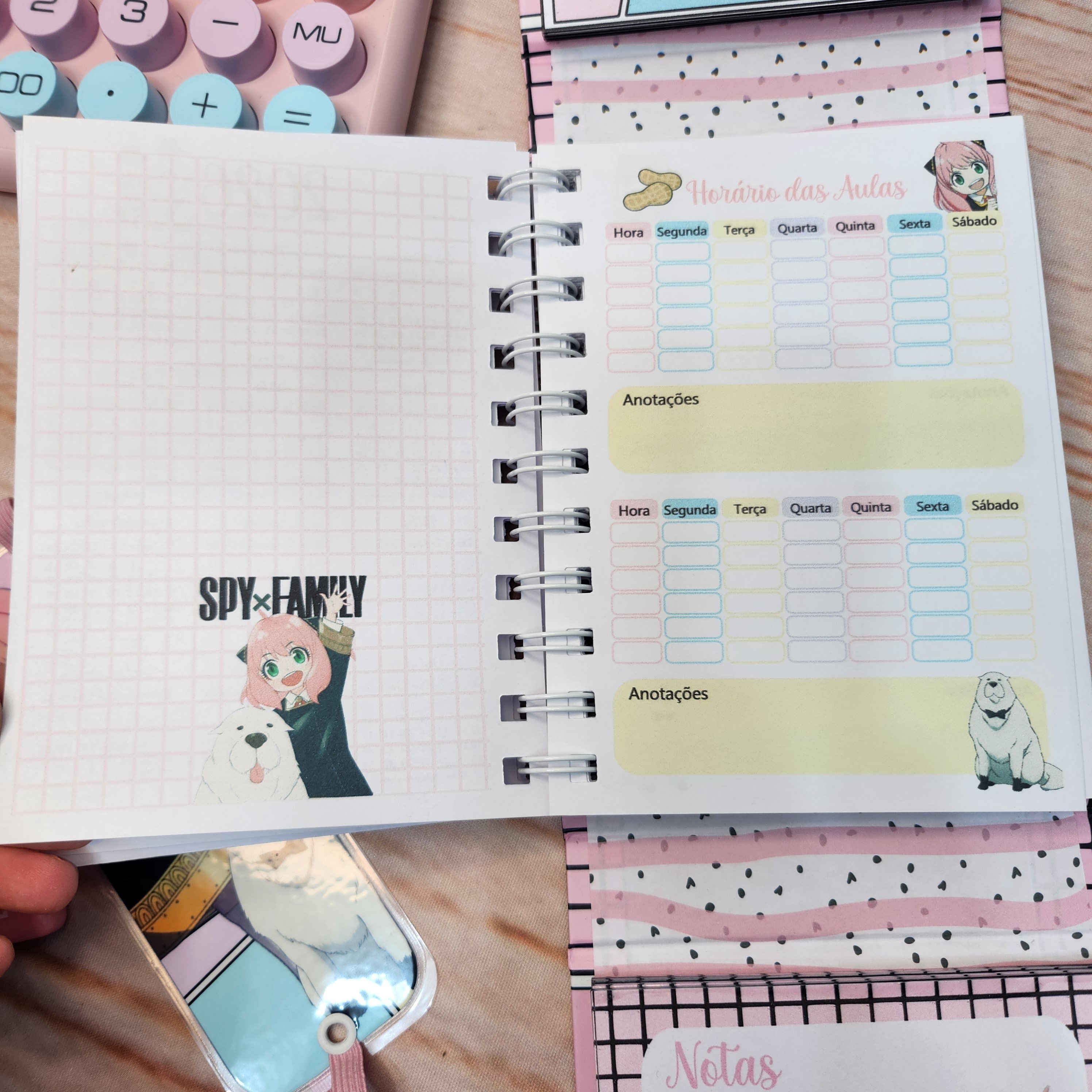 Agenda Escolar Spy x Family Personalizada