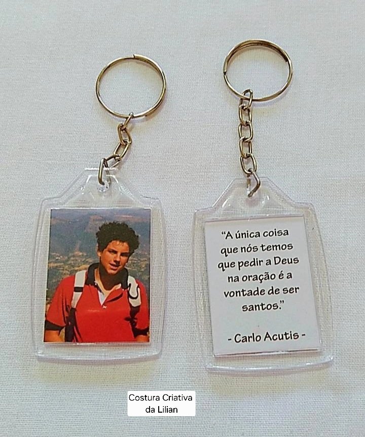 Chaveiro Lembrancinha São Carlo Acutis - 25 unidades
