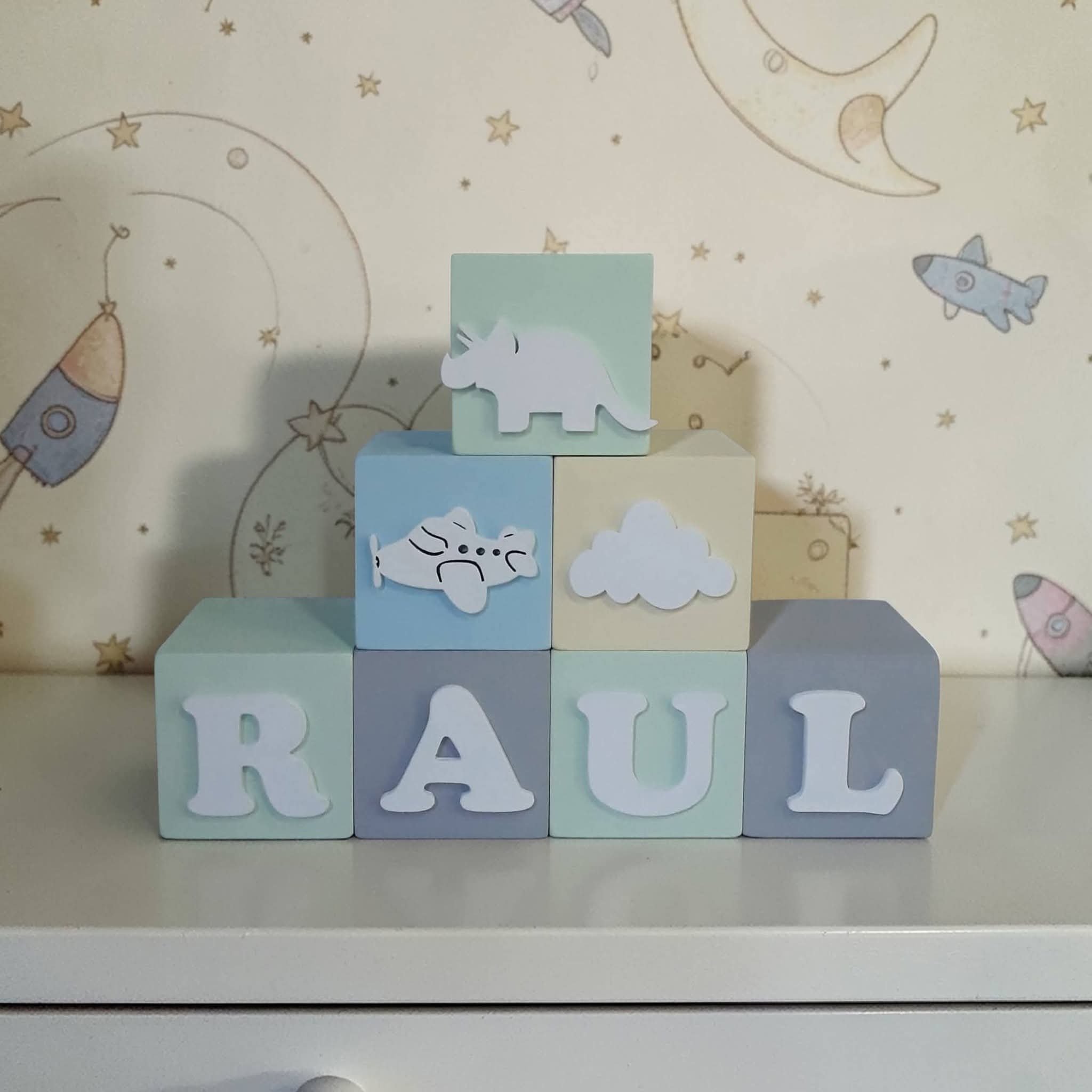 Cubos de mdf decorativos 8x8 / decoração de quarto infantil, fest