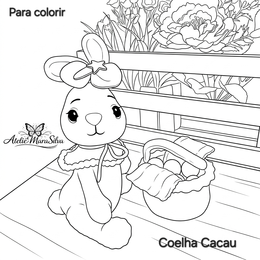 Coelha Cacau Amigurumi 14cm – Pronta Entrega