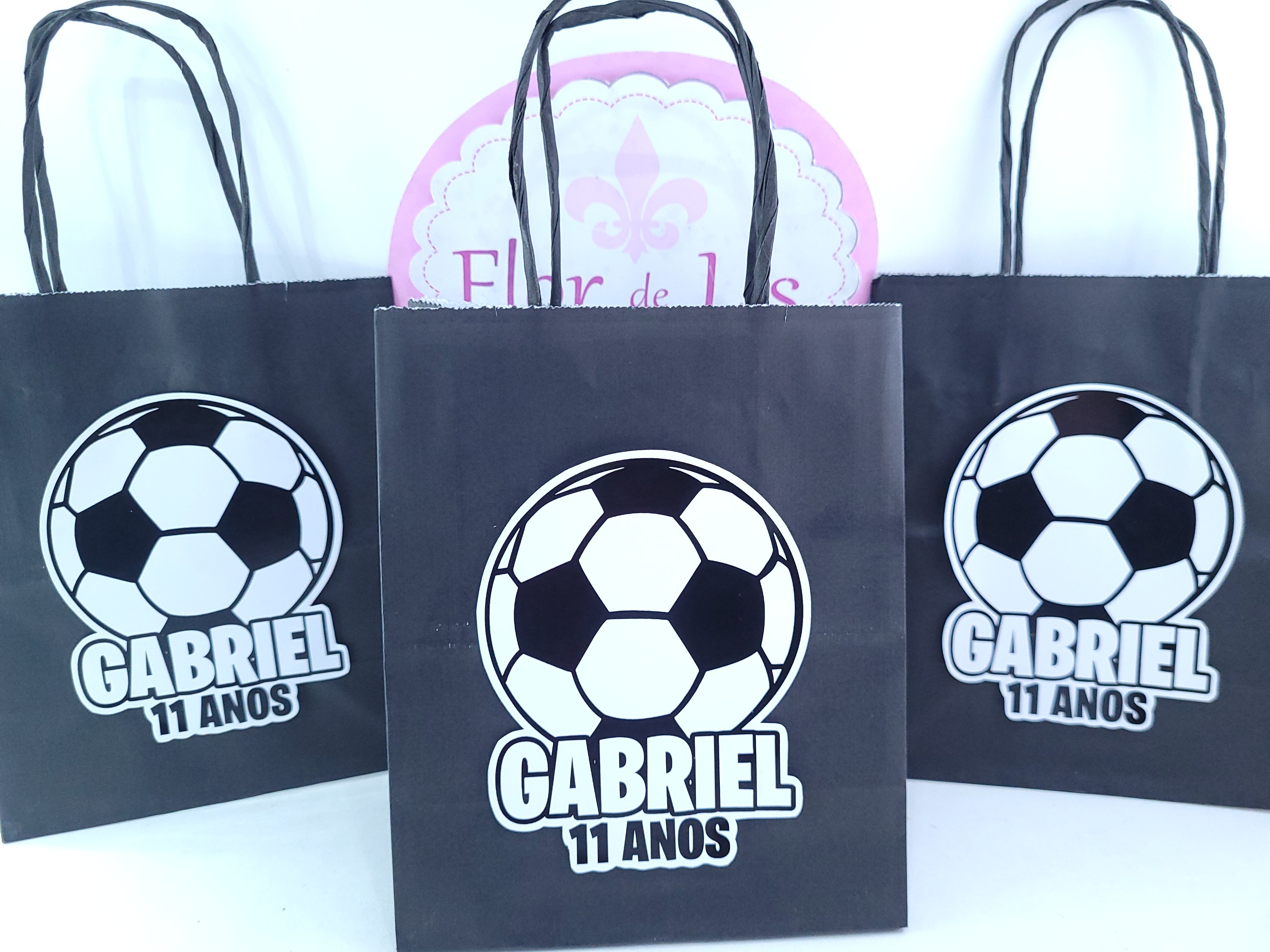 Sacolinha Personalizada Festa Time de Futebol