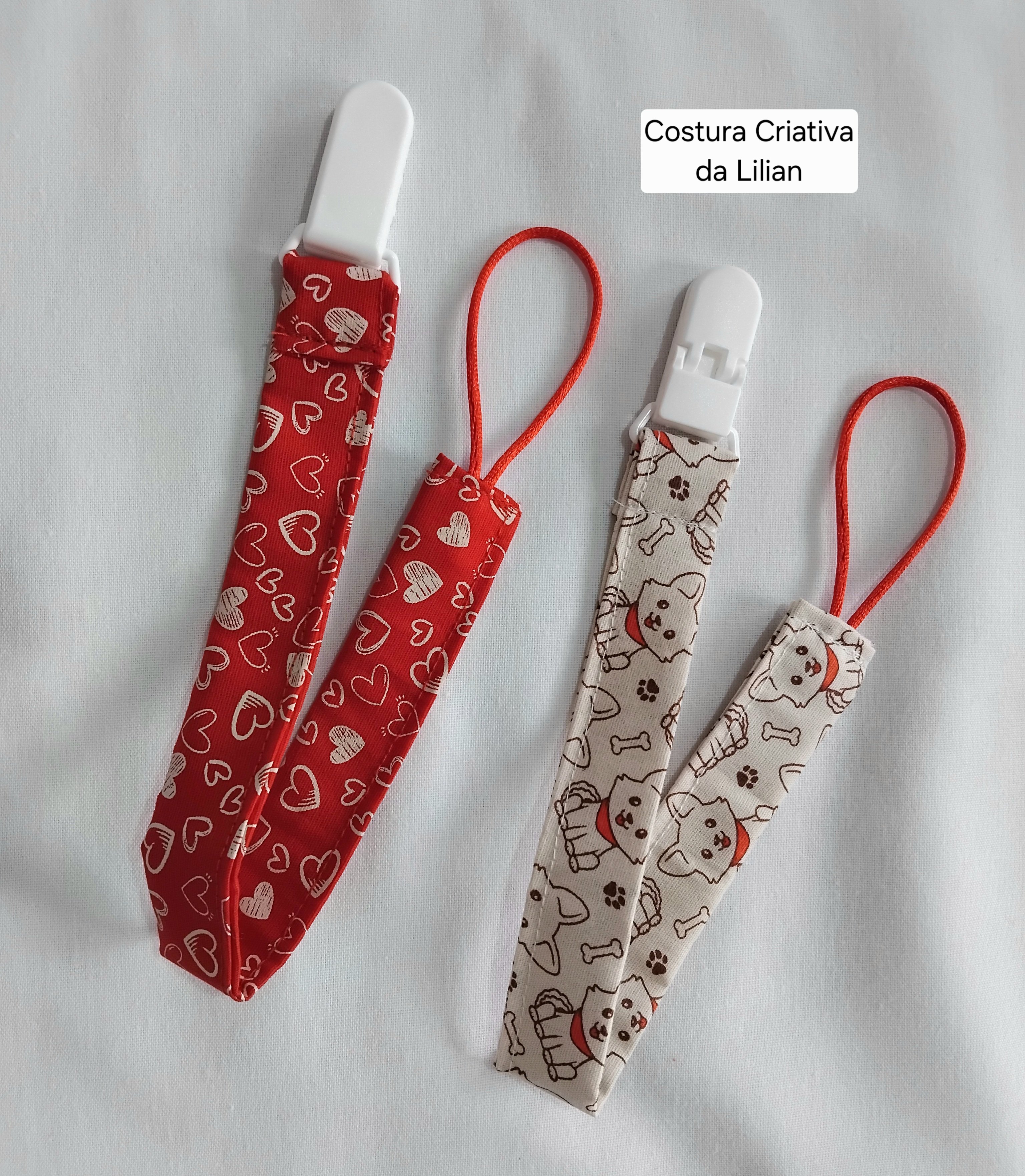 Prendedor de Chupeta - Kit com 5 Unidades