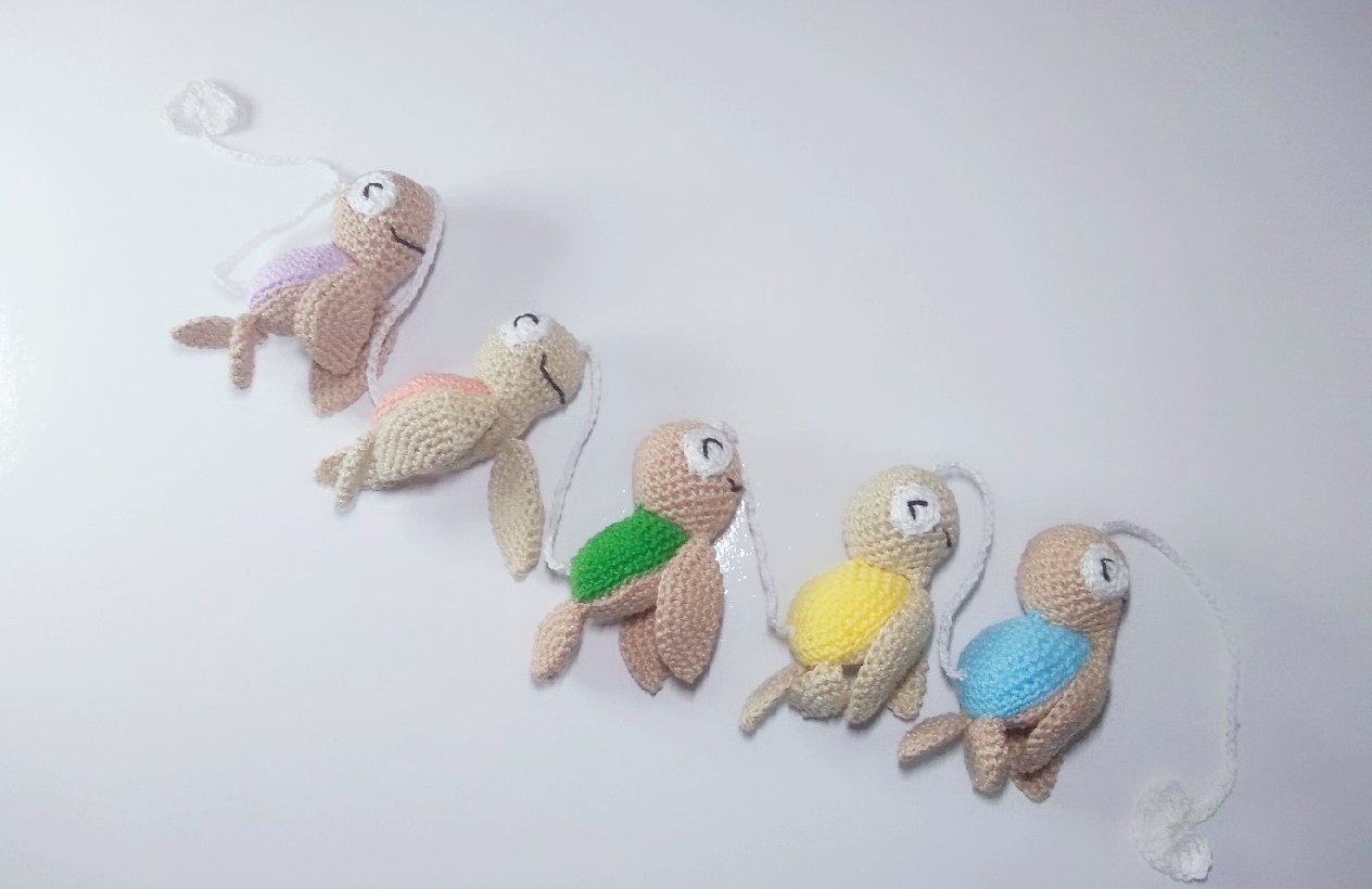 Varal de berço tartaruga Tutty