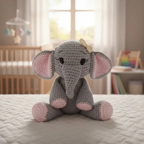 Elefante Crochê Amigurumi